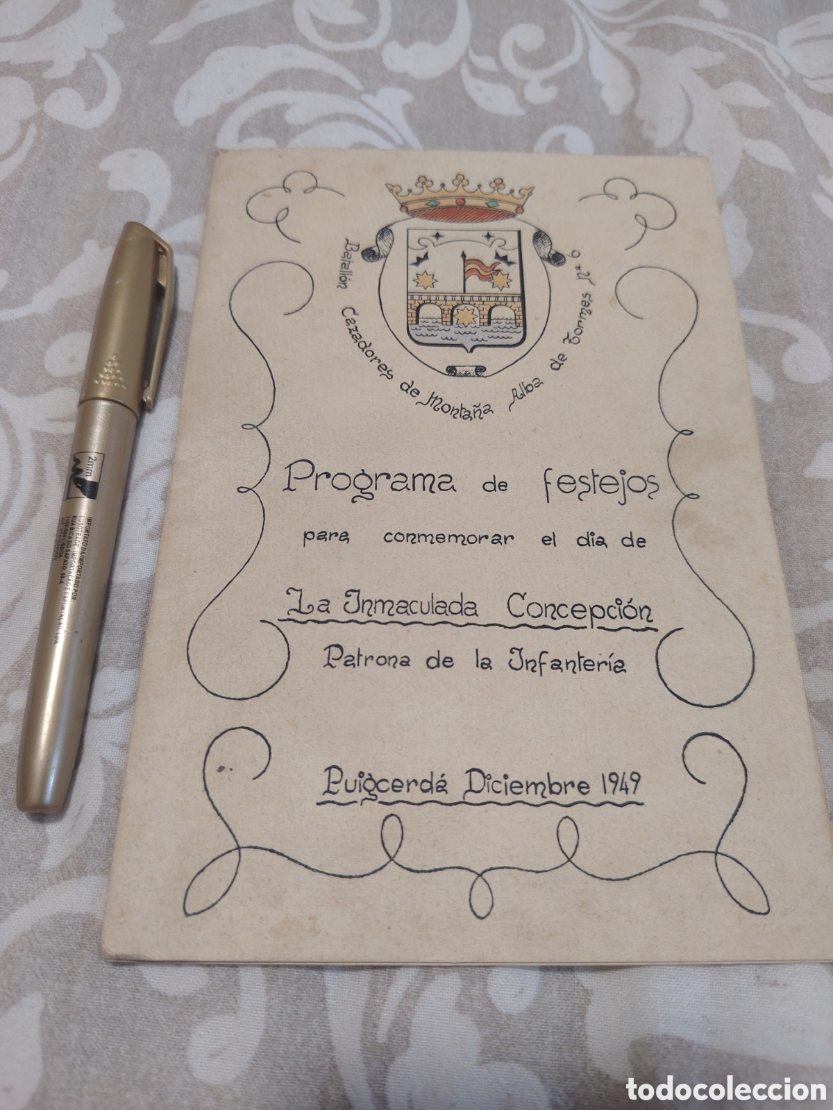 Coleccionismo: Programa festejos Puigcerd&aacute; 1949. Catalunya - Foto 1