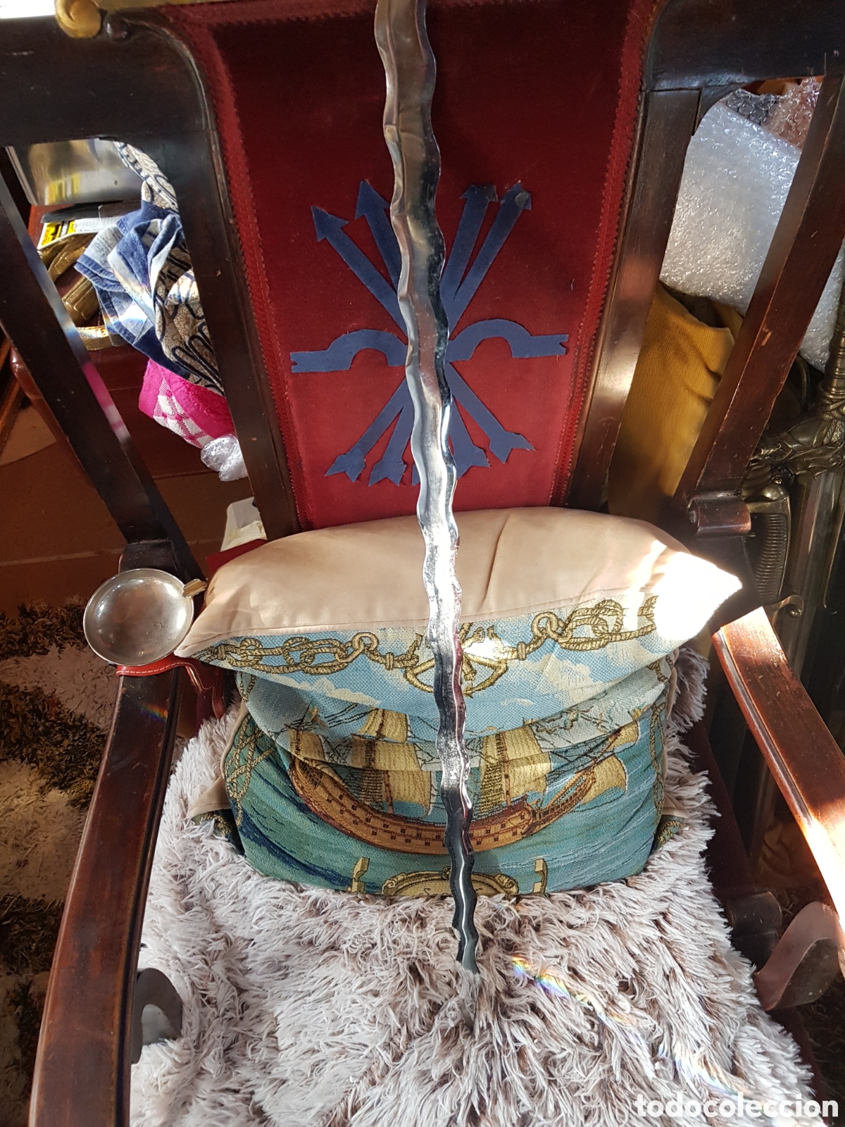 Coleccionismo: ESPADA DE ACERO TOLEDO ARTESAN&Iacute;A - Foto 2