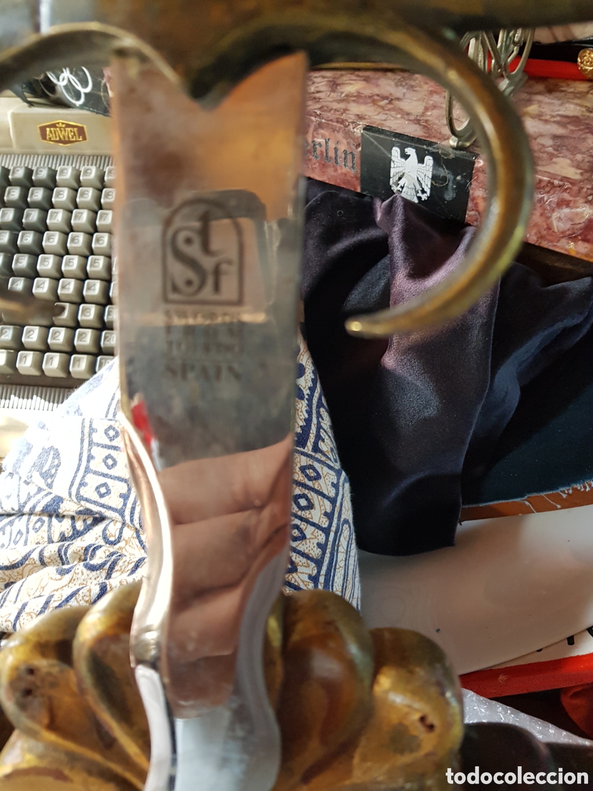 Coleccionismo: ESPADA DE ACERO TOLEDO ARTESAN&Iacute;A - Foto 4