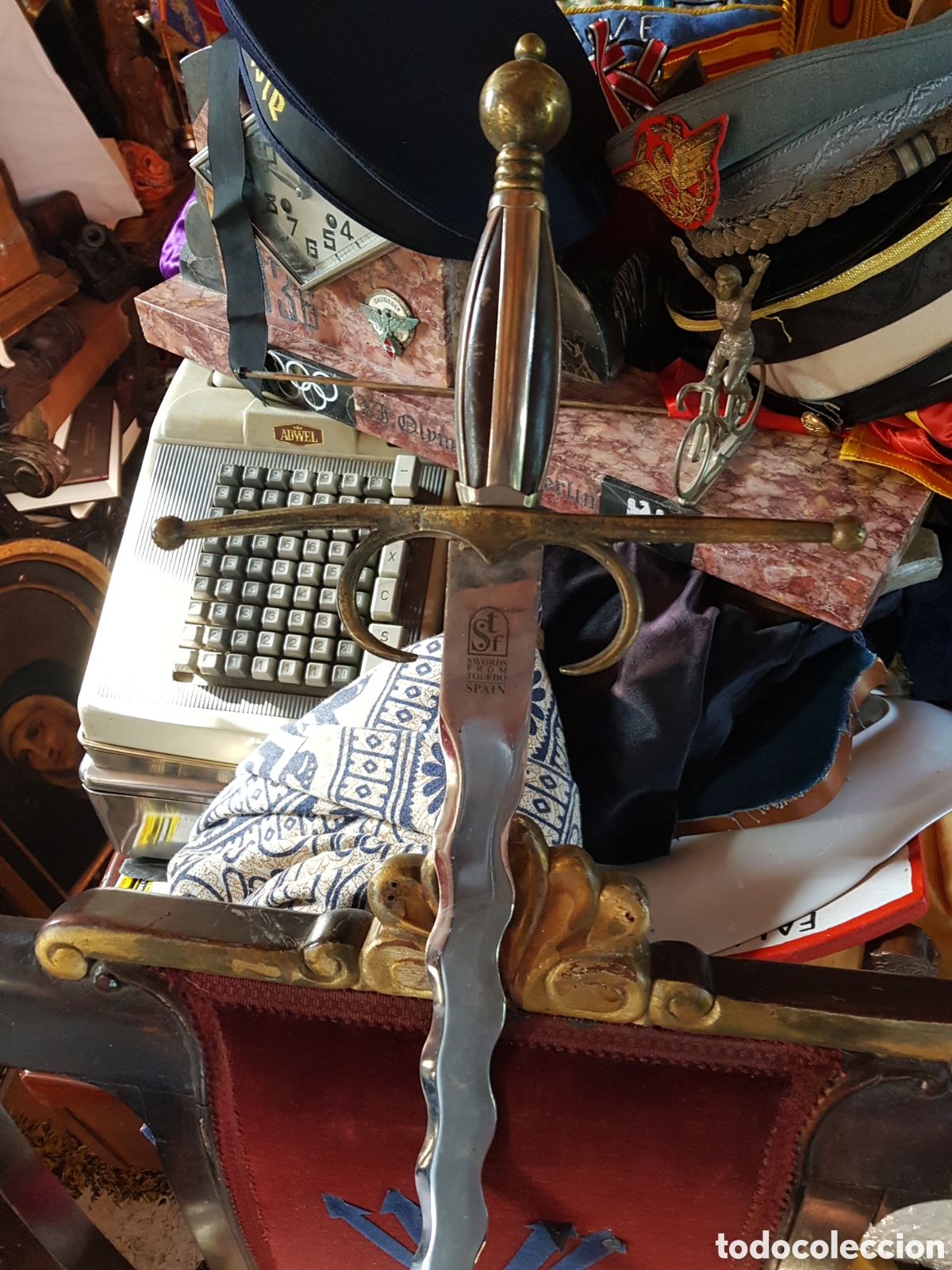 Coleccionismo: ESPADA DE ACERO TOLEDO ARTESAN&Iacute;A - Foto 1
