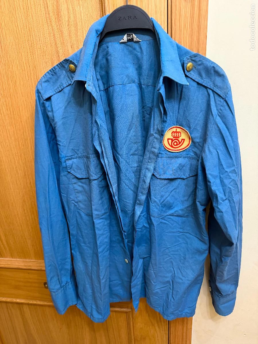 Coleccionismo: Camisa azul de correos
