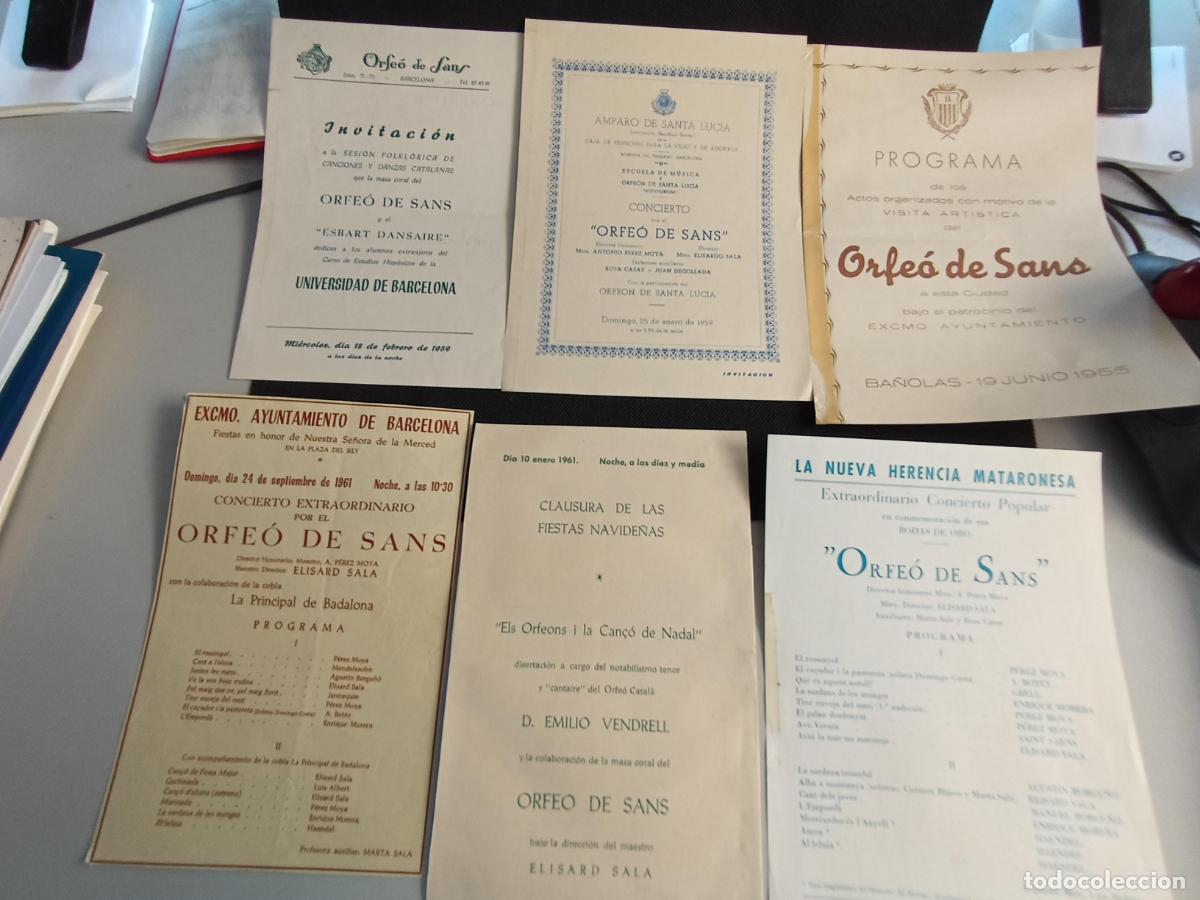 Collectionnisme: Papeleria programas ORFEO DE SANTS