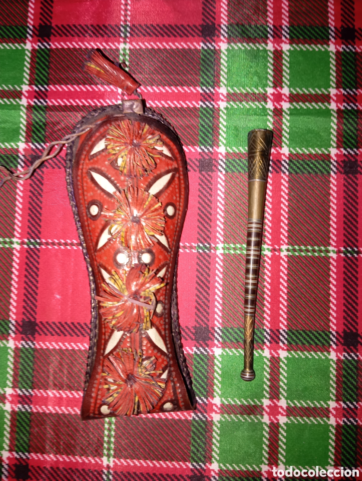 Coleccionismo: Pipa artesanal con funda
