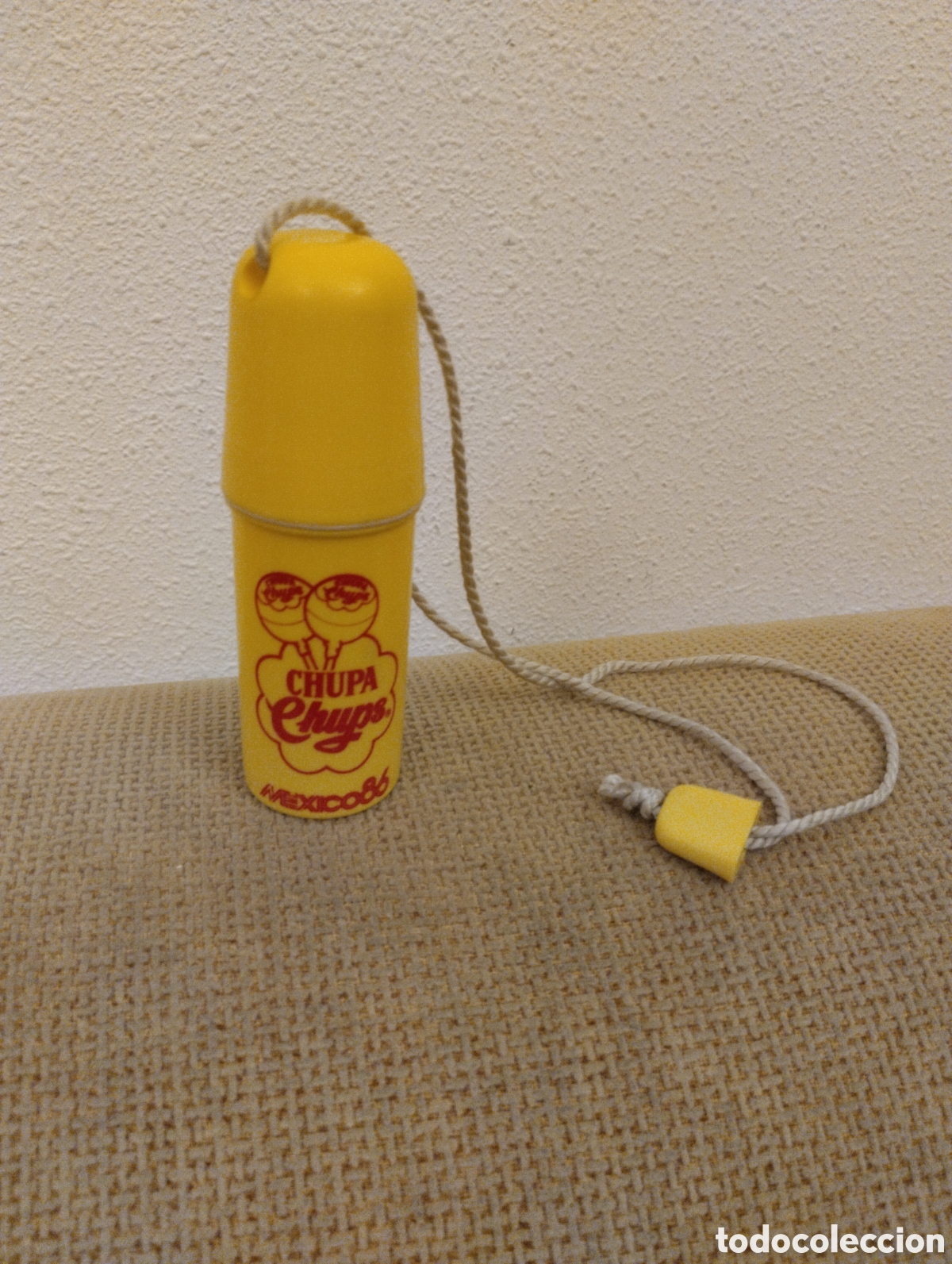 Coleccionismo: Bote porta todo Chupa Chus Mexico 86