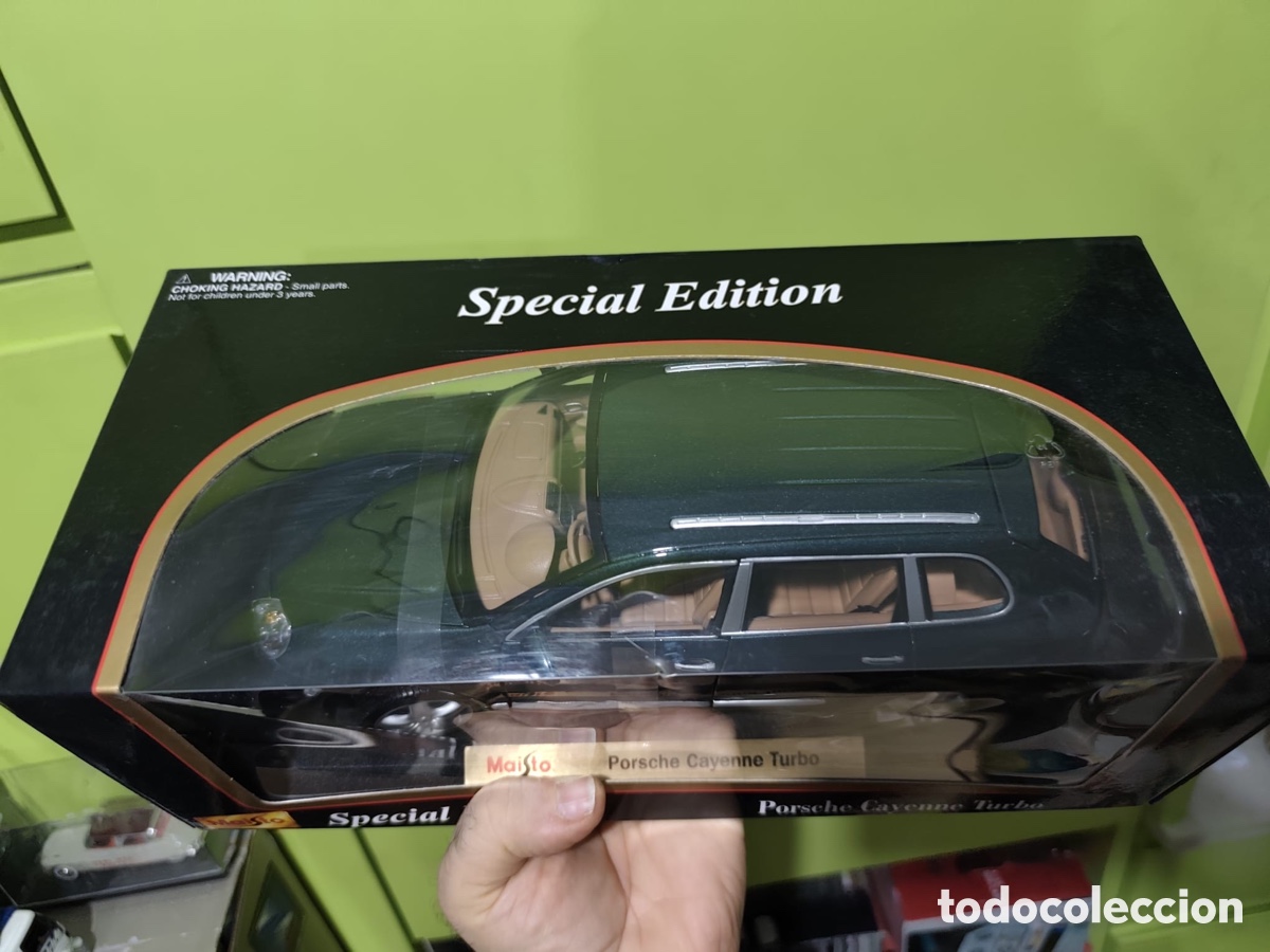 Coleccionismo: Porsche cayenne turbo, green Metallic,