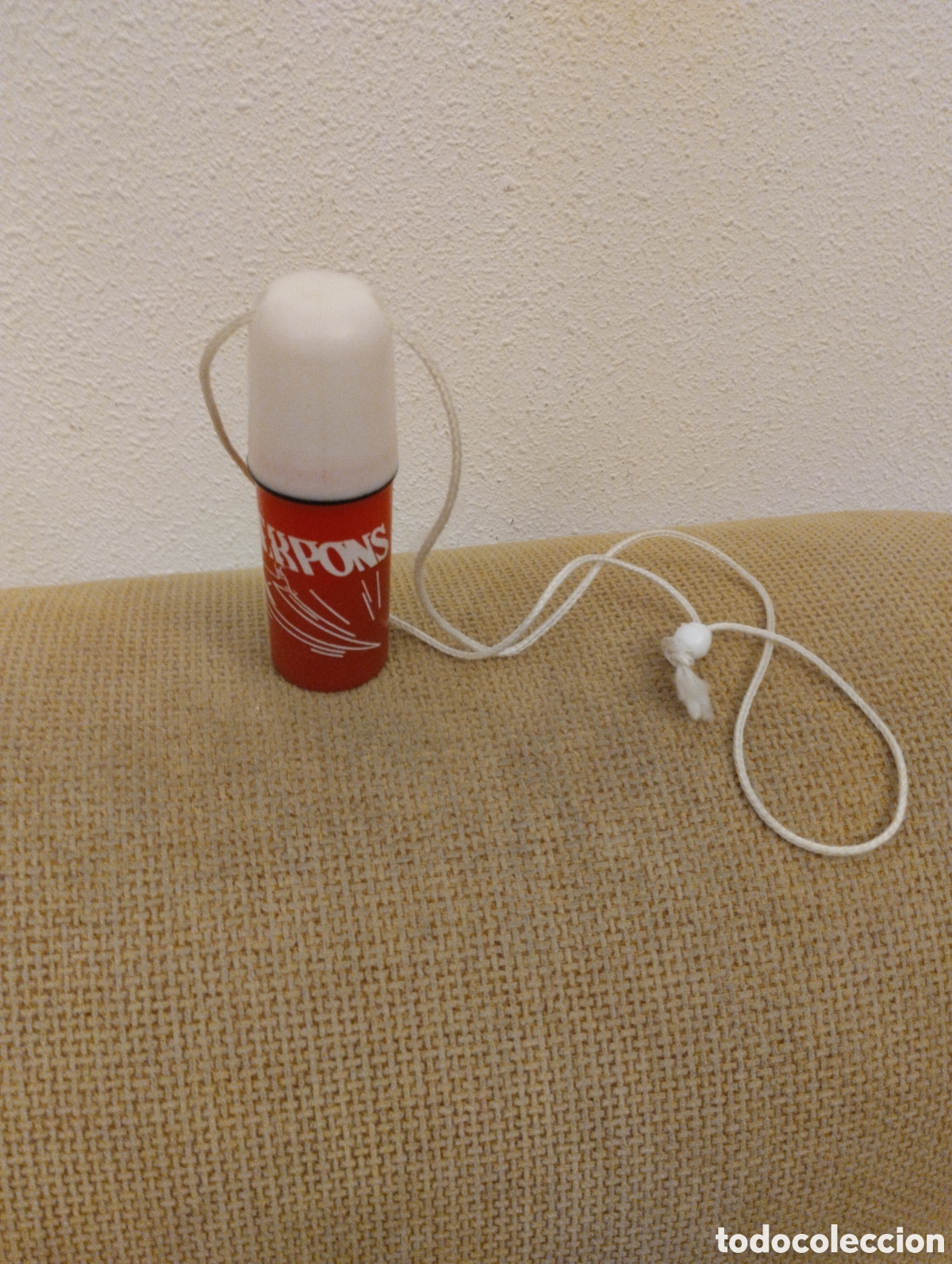 Coleccionismo: Bote porta todo antiguo Aerpons