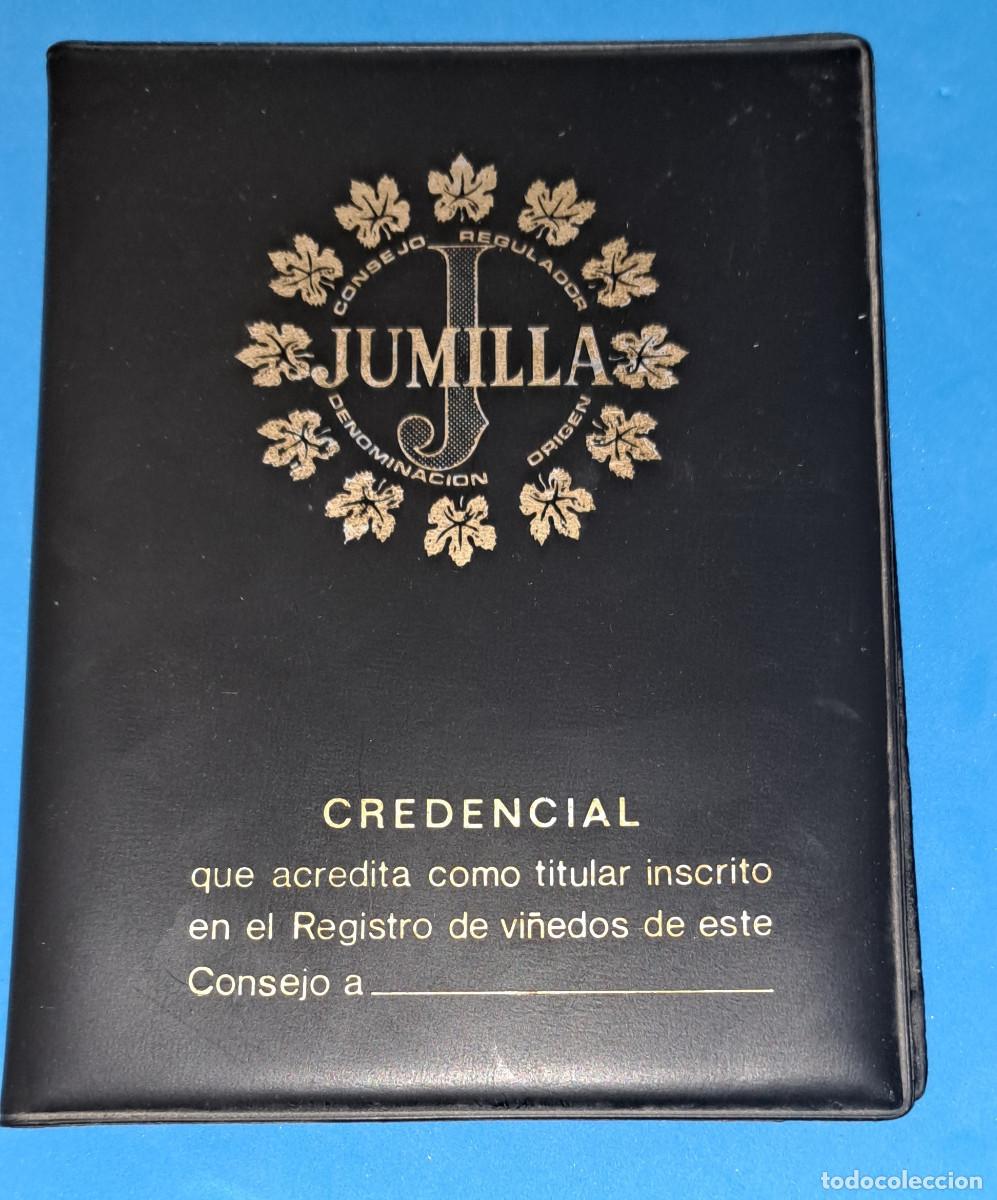Coleccionismo: JUMILLA ( Murcia ) - CARTERA PARA CREDENCIAL - REGISTRO DE VI&Ntilde;EDOS