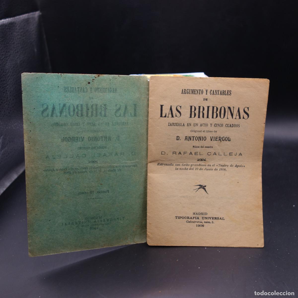 Coleccionismo: PROGRAMA DE LA OBRA DE TEATRO LAS BRIBONAS - Foto 3