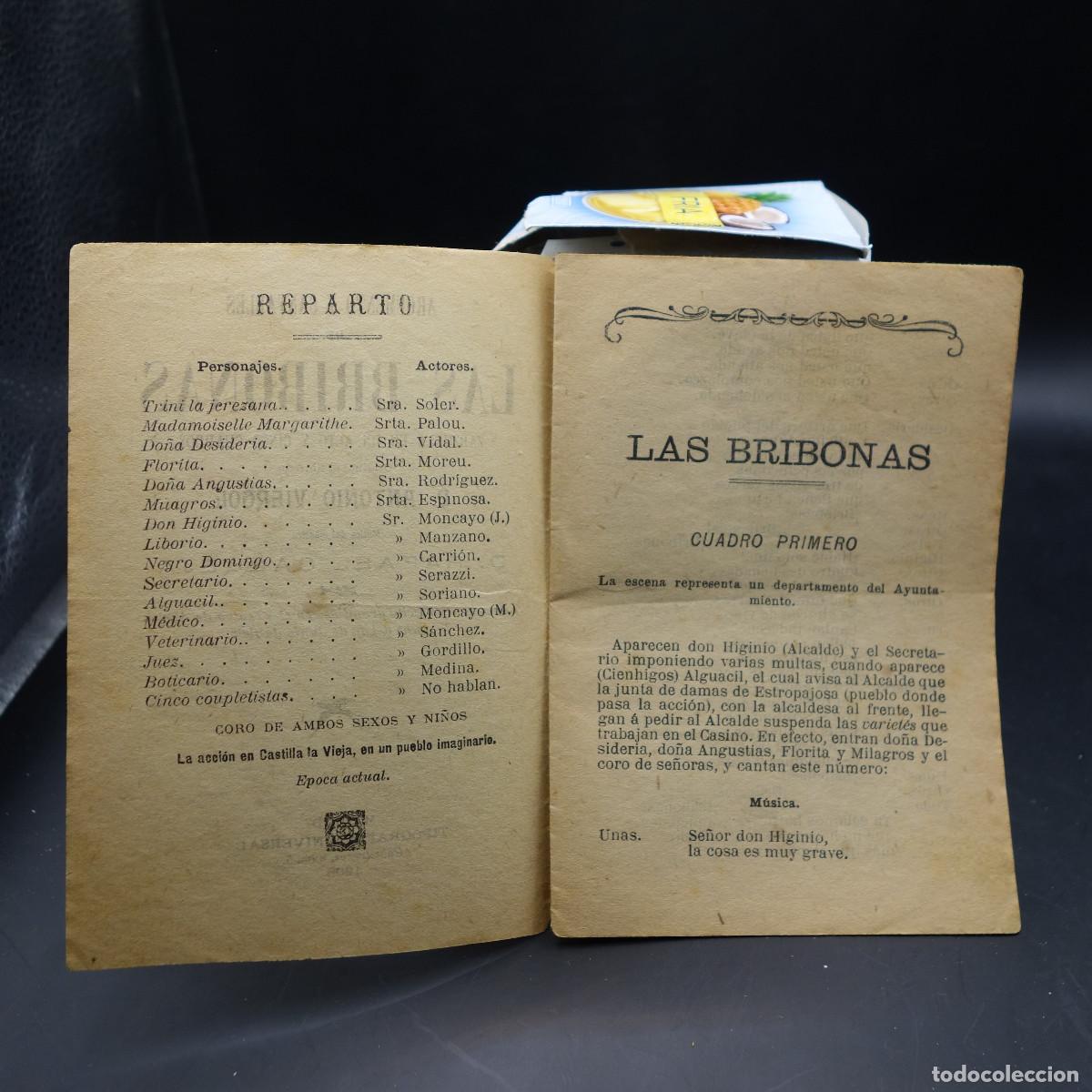 Coleccionismo: PROGRAMA DE LA OBRA DE TEATRO LAS BRIBONAS - Foto 4