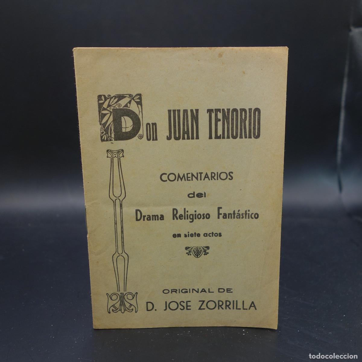 Coleccionismo: PROGRAMA DE LA OBRA DE TEATRO DON JUAN TENORIO