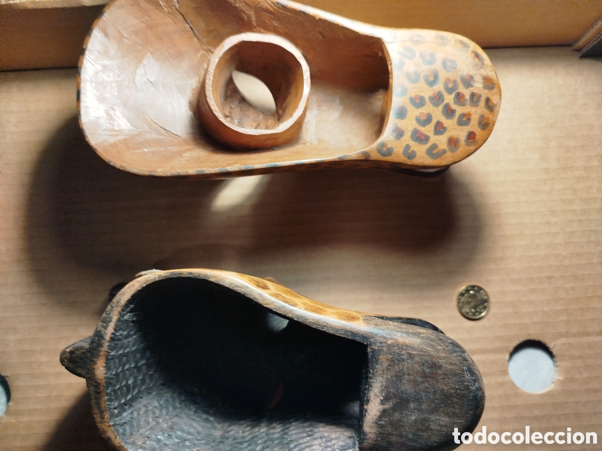 Coleccionismo: Dos mascaras africanas de madera - Foto 2