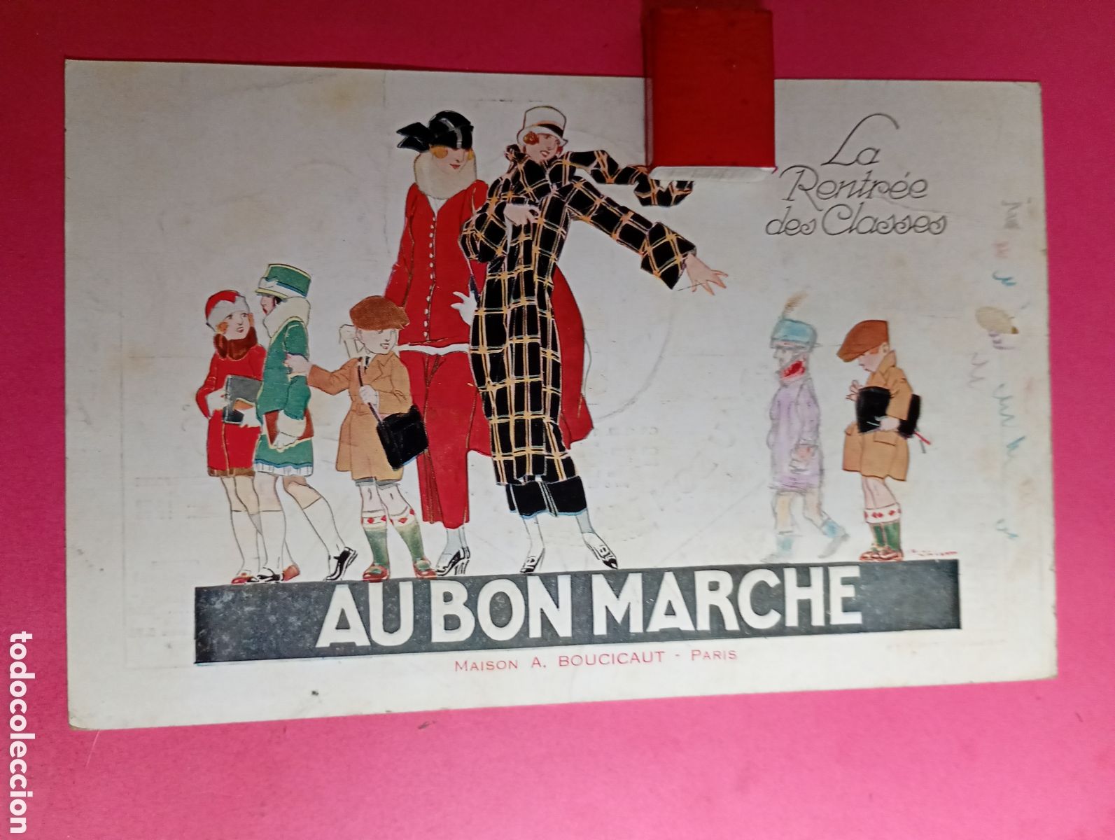 Coleccionismo: VUELTA A CLASE 1924 AU BON MARCHE MAISON A. BOUCICAUT PAR&Iacute;S ART&Iacute;CULOS VARIOS VUELTA AL COLE franc&eacute;s