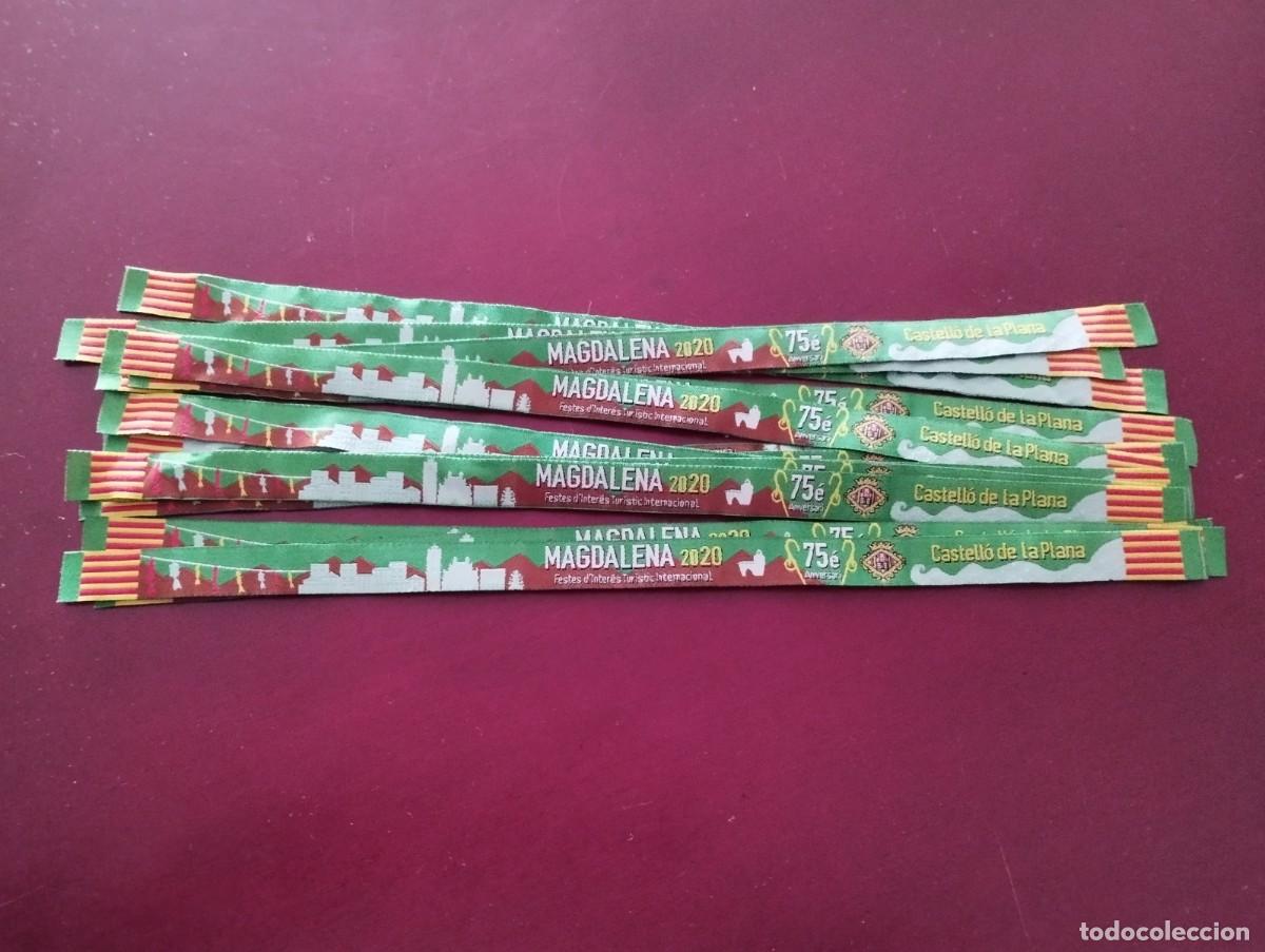 Coleccionismo: Lote de 13 pulseras de las fiestas de la Magdalena a&ntilde;o 2020 Castell&oacute;n
