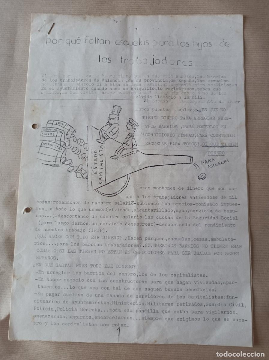 Coleccionismo: DOCUMENTO INFORMATIVO TRANSICI&Oacute;N ESPA&Ntilde;OLA POR QU&Eacute; FALTAN ESCUELAS