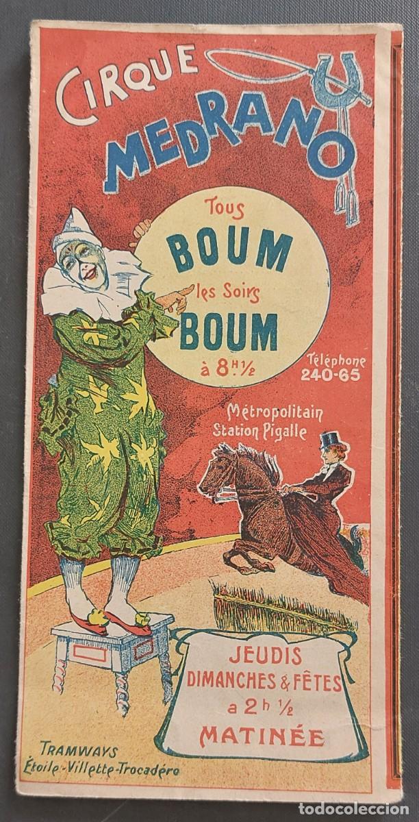 Coleccionismo: PUBLICIDAD CIRCO MEDRANO . A&Ntilde;O 1900.