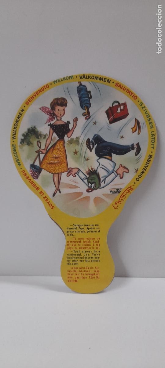 Coleccionismo: ANTIGUO PAY PAY CHISTE . DIBUJOS SABATES . PROPAGANDA PINTURA SUPERPLASTICA LA PAJARITA A&Ntilde;OS 50 / 60