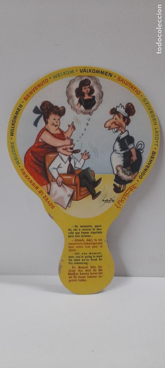 Coleccionismo: ANTIGUO PAY PAY CHISTE . DIBUJOS SABATES . PROPAGANDA PINTURA SUPERPLASTICA LA PAJARITA A&Ntilde;OS 50 / 60