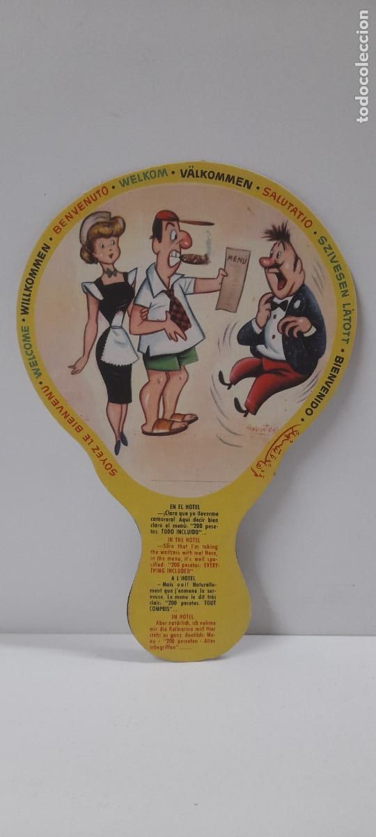 Coleccionismo: ANTIGUO PAY PAY CHISTE . DIBUJOS SABATES . PROPAGANDA PINTURA SUPERPLASTICA LA PAJARITA A&Ntilde;OS 50 / 60