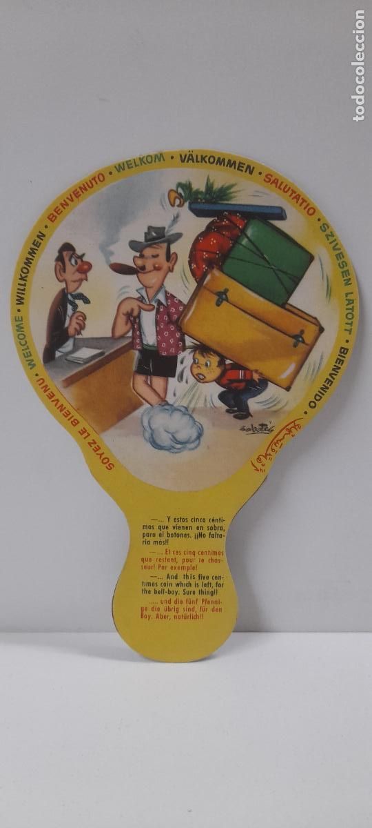 Coleccionismo: ANTIGUO PAY PAY CHISTE . DIBUJOS SABATES . PROPAGANDA PINTURA SUPERPLASTICA LA PAJARITA A&Ntilde;OS 50 / 60