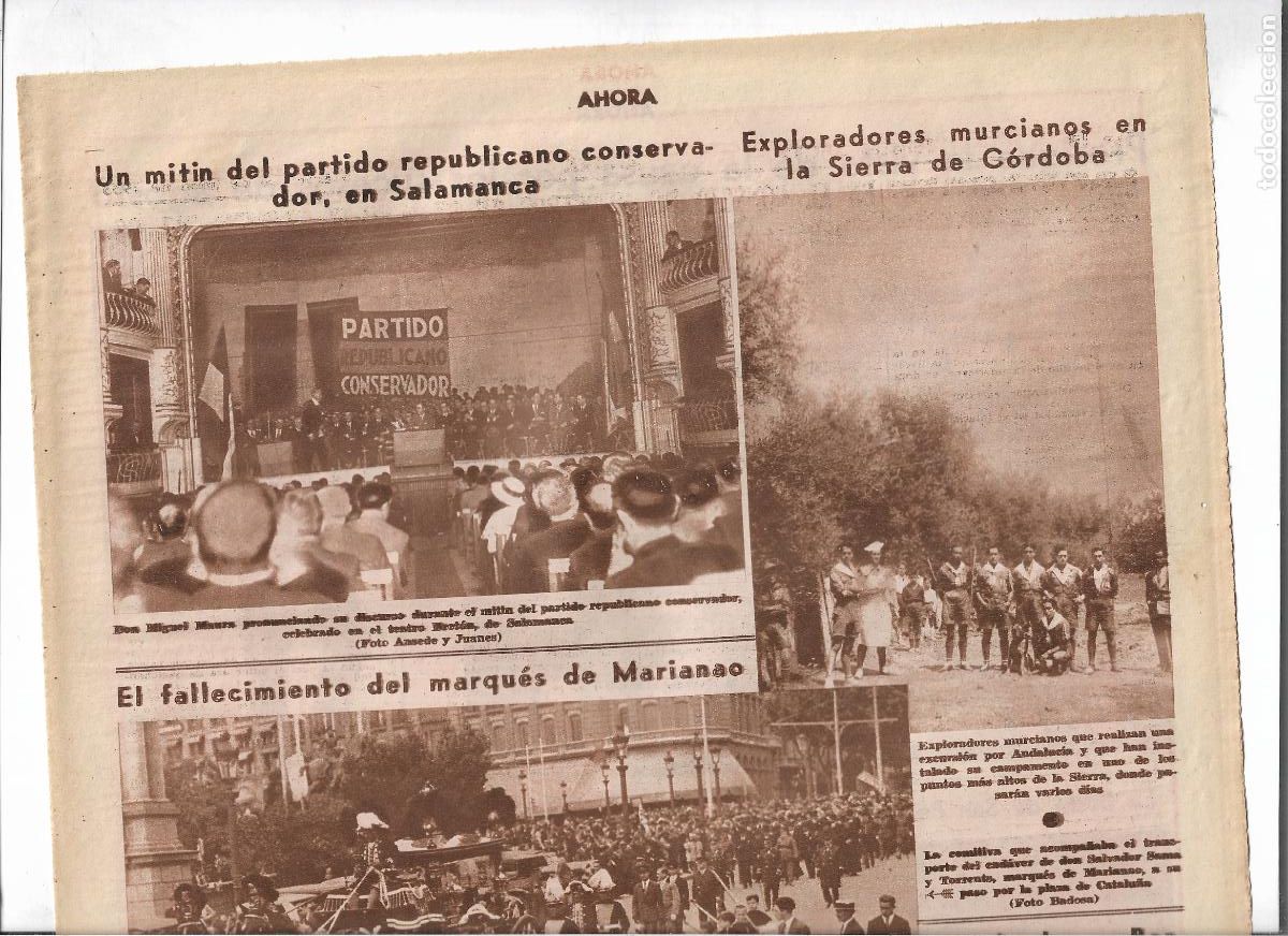 Coleccionismo: A&Ntilde;O 1933 RECORTE PRENSA EXPLORADORES DE MURCIA EXCURSION A LA SIERRA DE CORDOBA ANDALUCIA