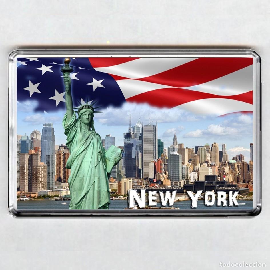 Coleccionismo: IMAN acr&iacute;lico NEVERA - NUEVA YORK