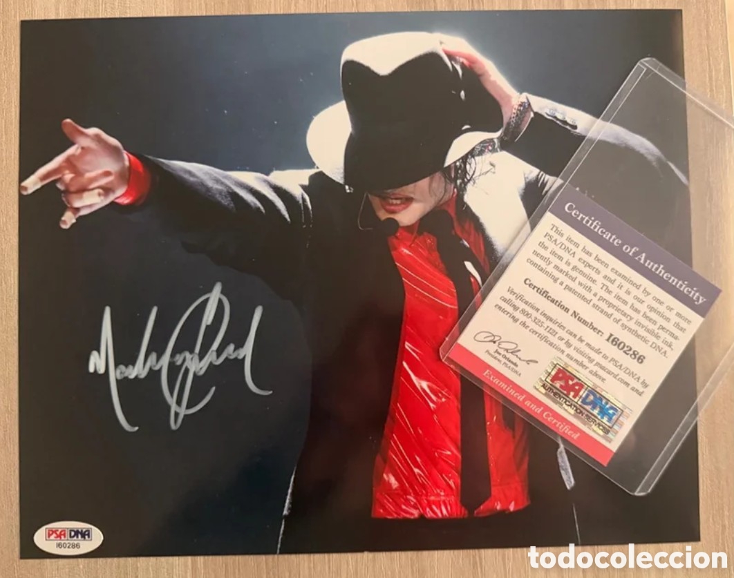 Coleccionismo: Foto firmada Michael Jackson
