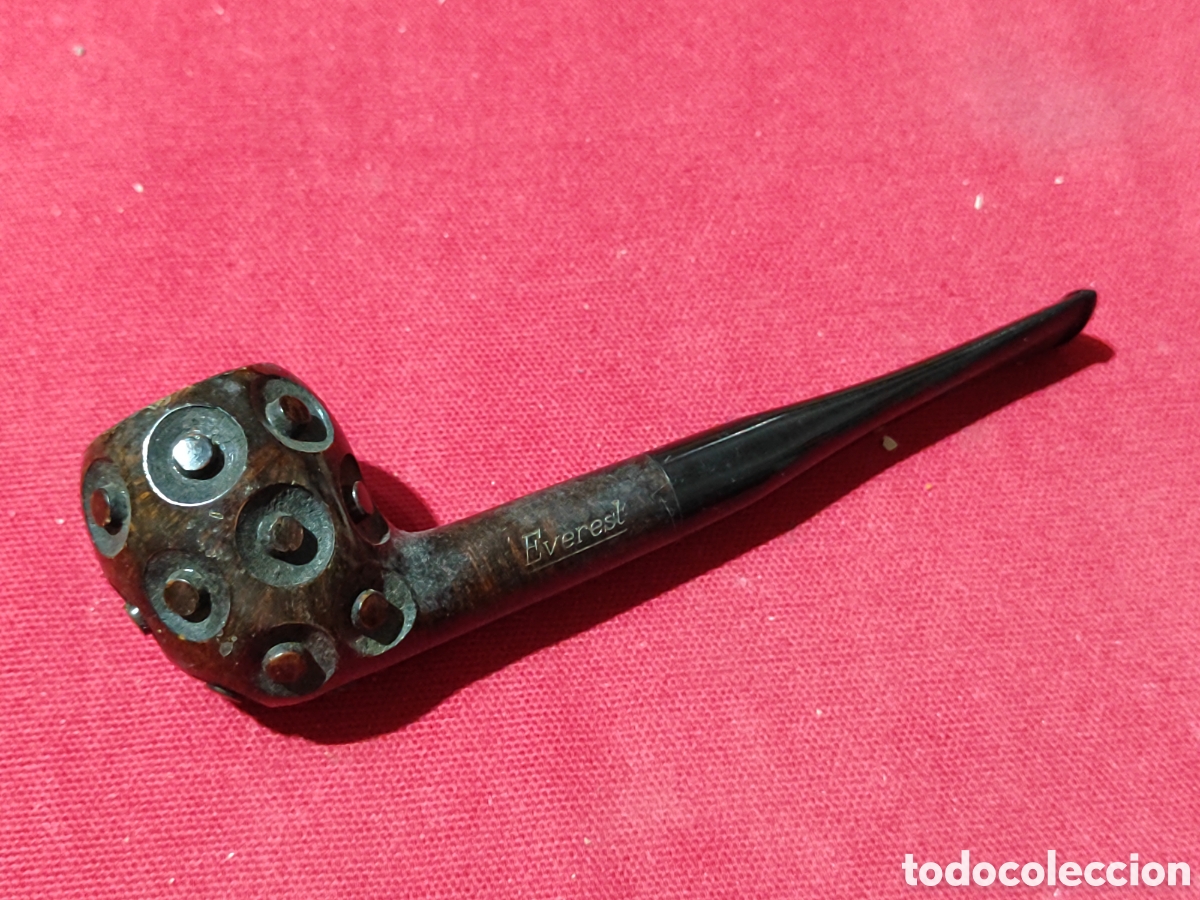 Coleccionismo: Original pipa segunda mano tallada marca Everest
