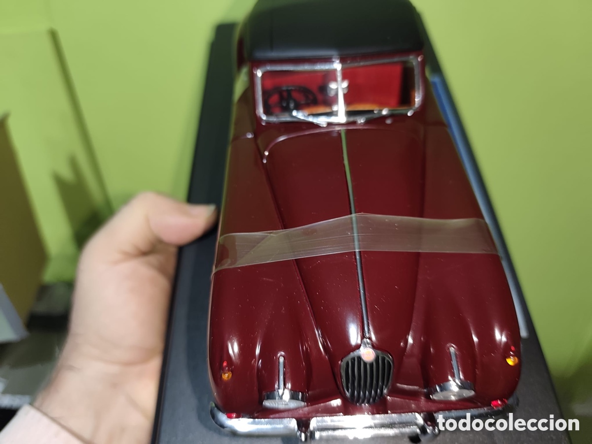 Coleccionismo: Jaguar xk 140 Drophead coup&eacute;, marr&oacute;n,