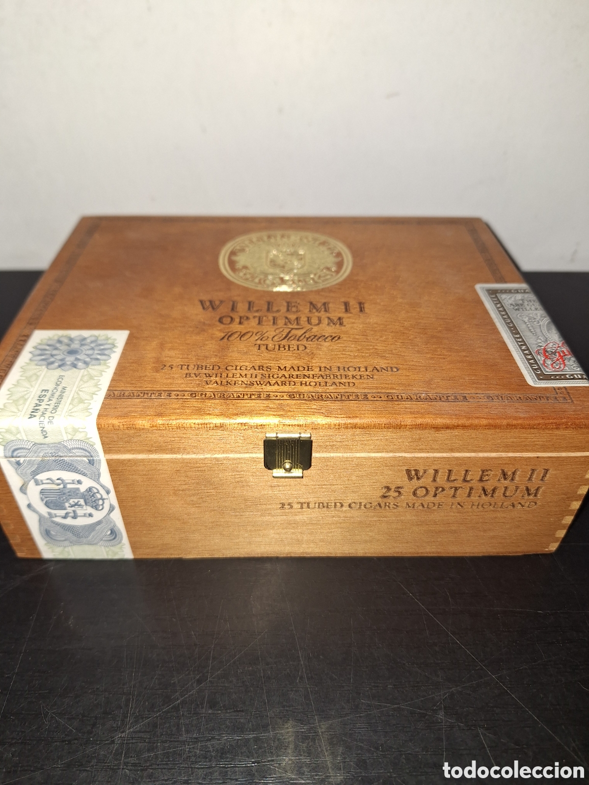 Coleccionismo: Antigua caja de puros Willem 11 optimum