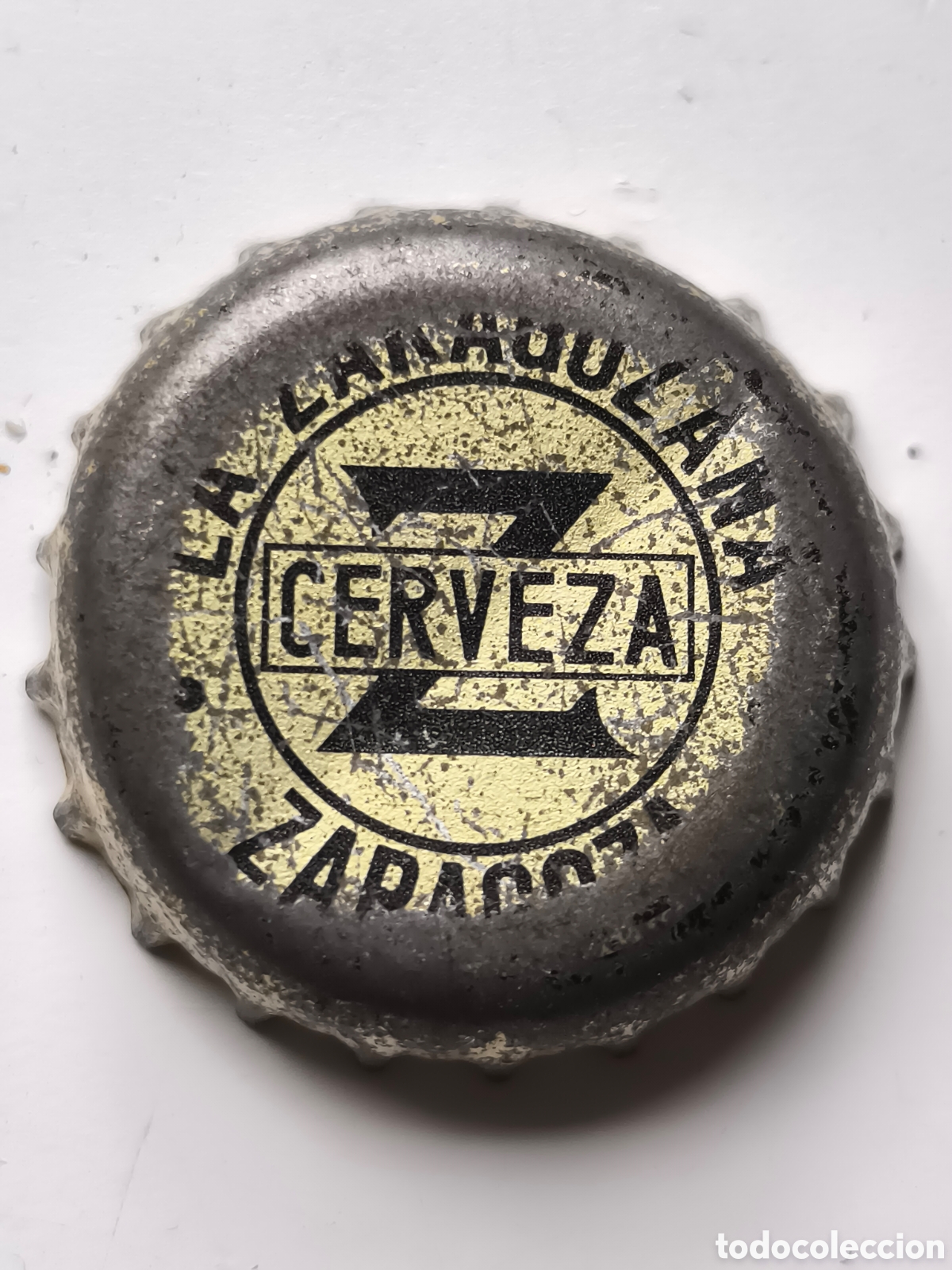 Coleccionismo: Chapa cerveza la zaragozana
