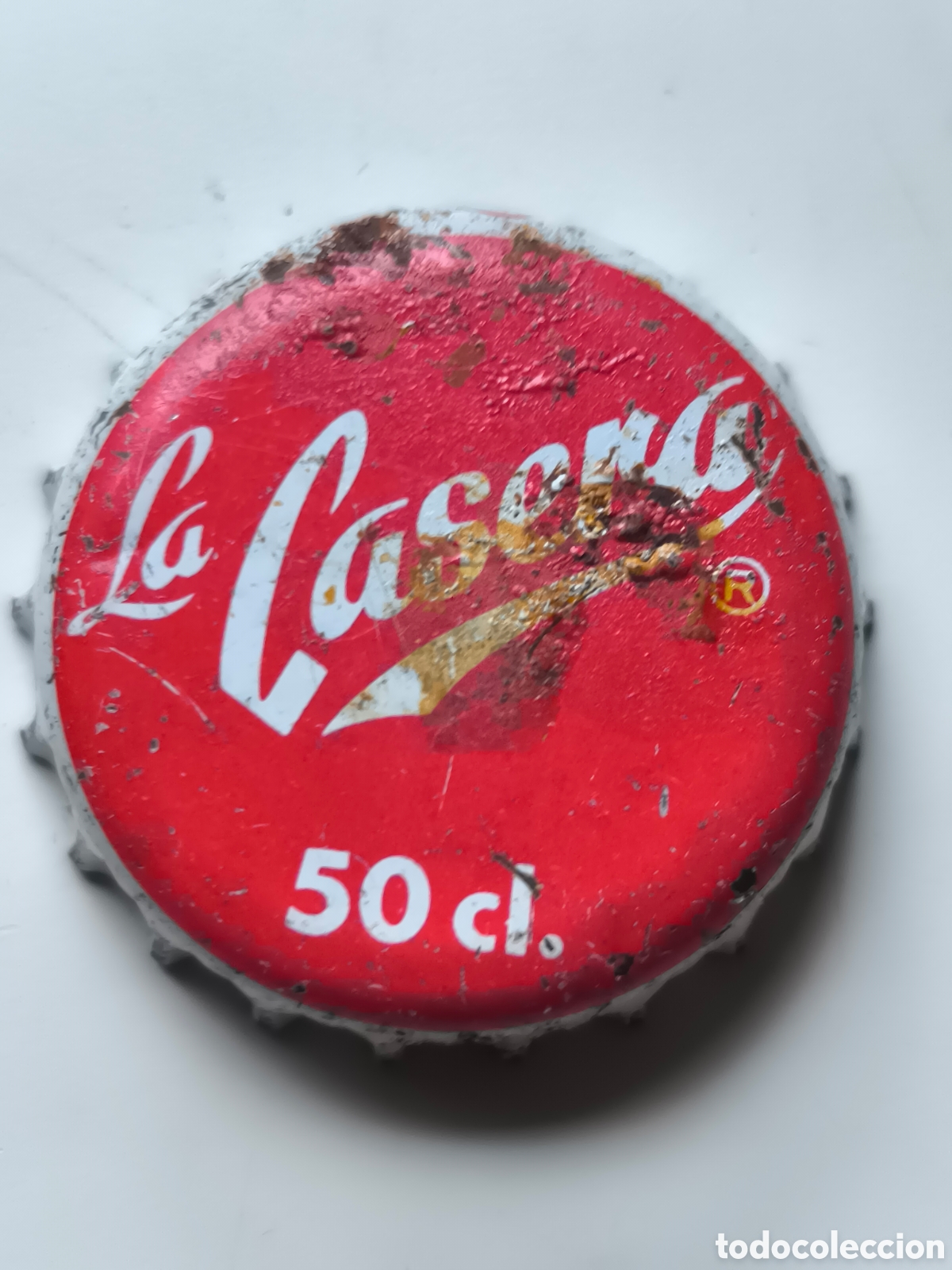Coleccionismo: Antigua chapa tapon corona la casera 50cl
