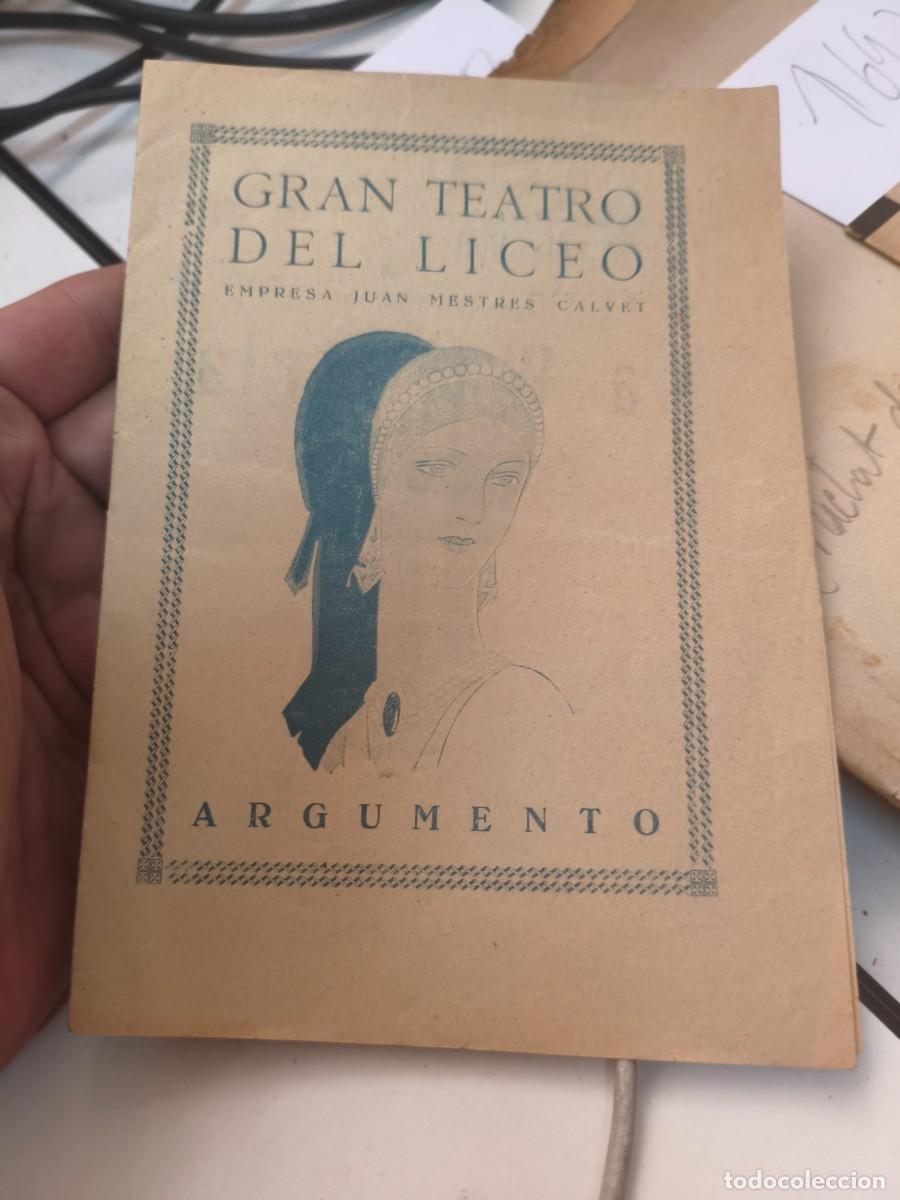 Coleccionismo: Gran teatro del Liceo. Liceu. Juan Mestres Calvet. La walkyria. Wagner.