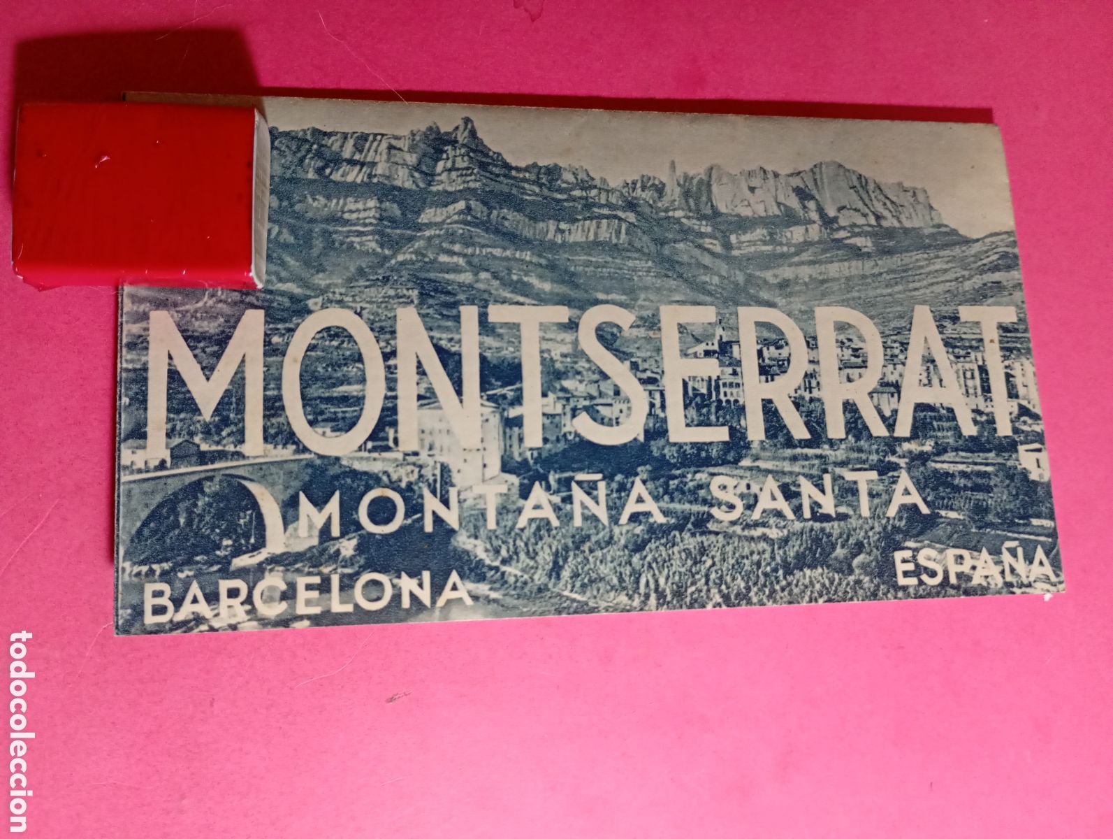 Coleccionismo: MONTSERRAT MONTA&Ntilde;A SANTA BARCELONA ESPA&Ntilde;A FERROCARRIL DE CREMALLERA Y FUNICULARES STA. CUEVA S. JUAN