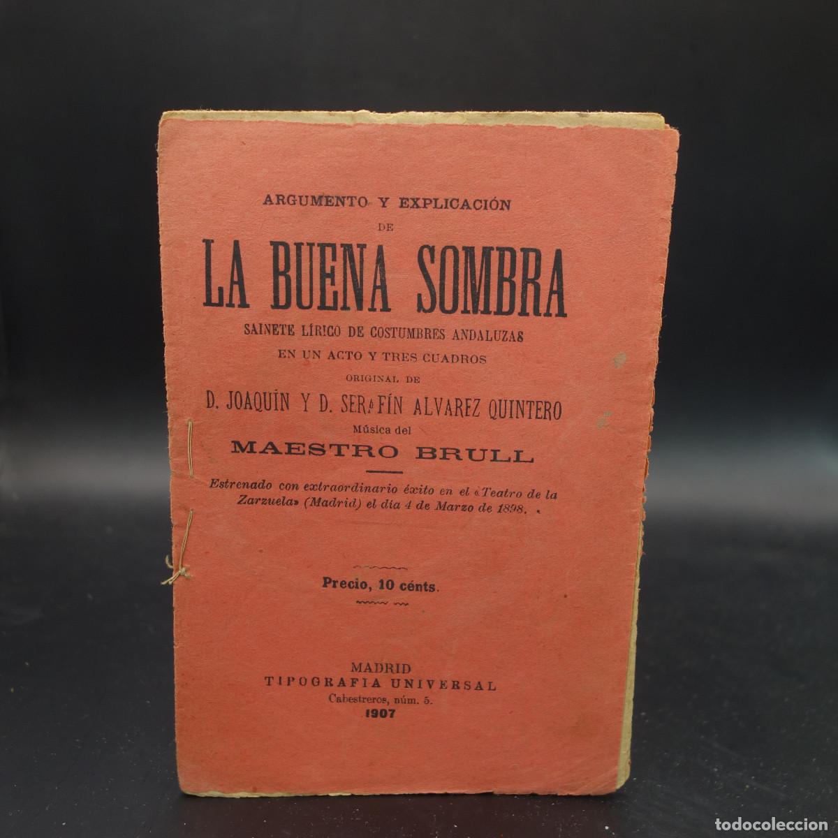 Coleccionismo: PROGRAMA DE LA OBRA DE TEATRO LA BUENA SOMBRA - Foto 1
