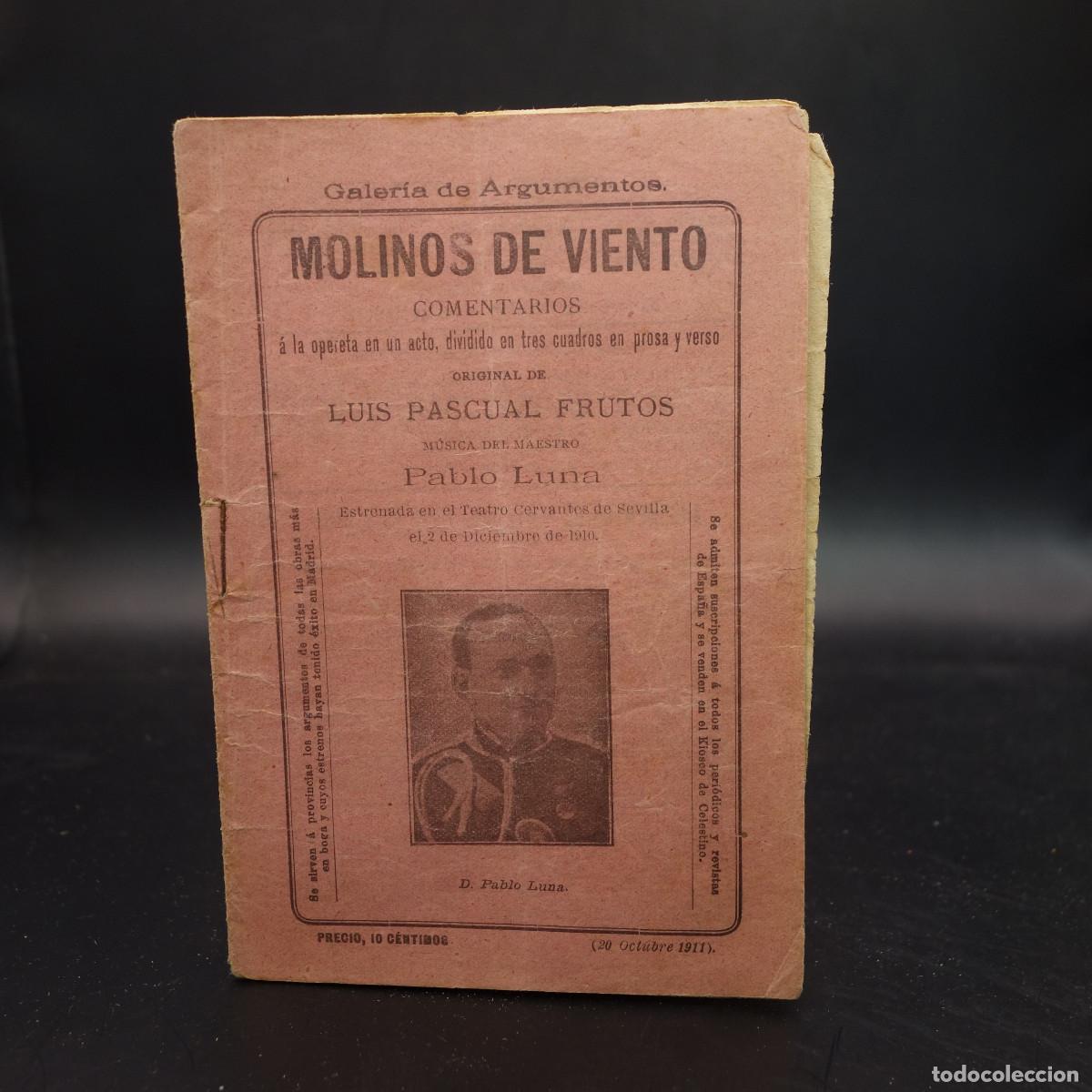 Coleccionismo: PROGRAMA DE LA OBRA DE TEATRO MOLINOS DE VIENTO