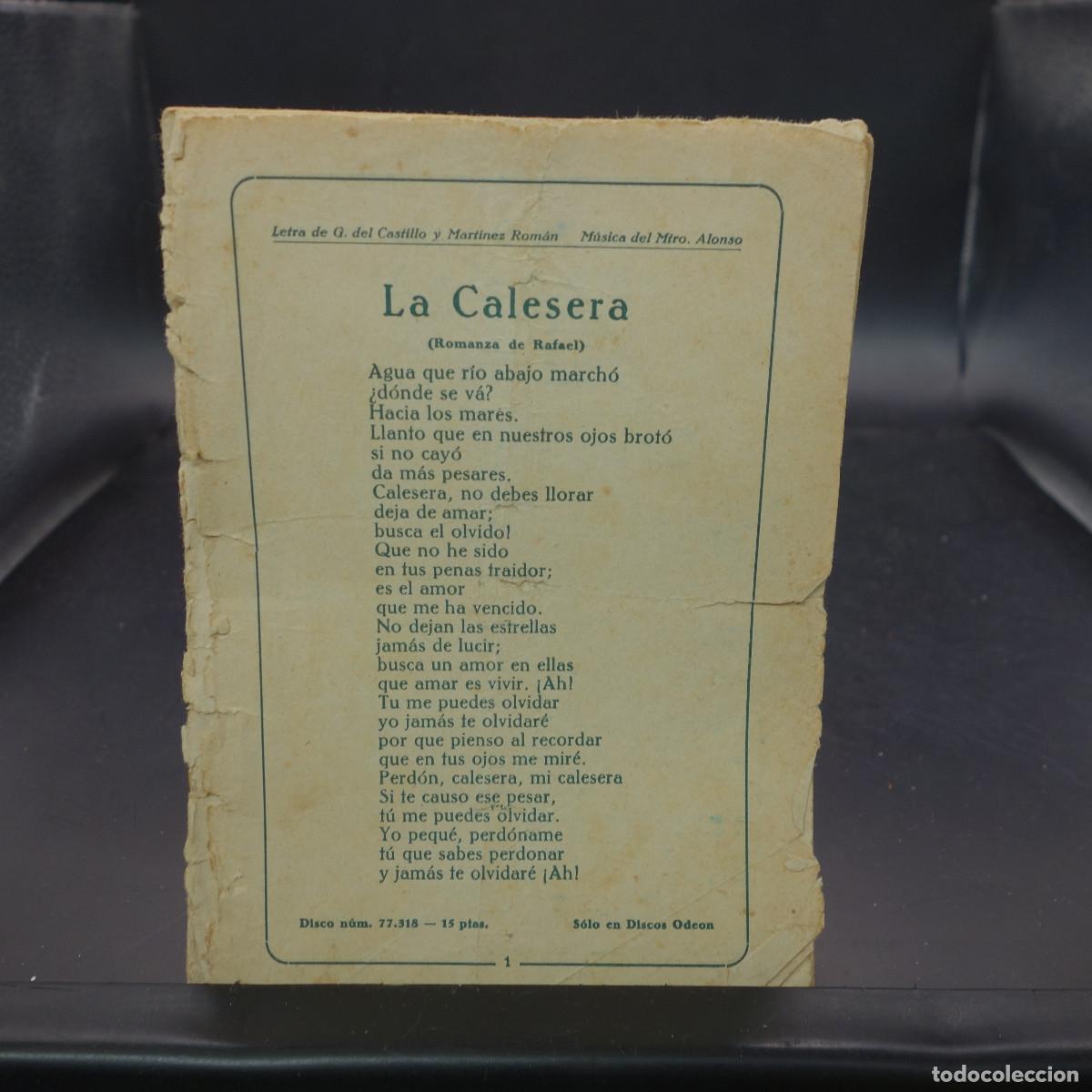 Coleccionismo: PROGRAMA DE LA OBRA DE TEATRO LA CALESERA