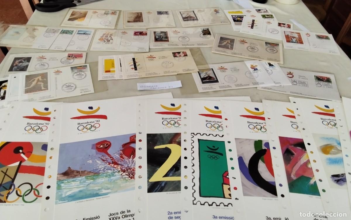 Coleccionismo: OLIMPIADA BARCELONA 92 GRAN L&Ntilde;OTE DE FILATELIA VARIADA , ALTO VALOR , OPORTUNIDAD