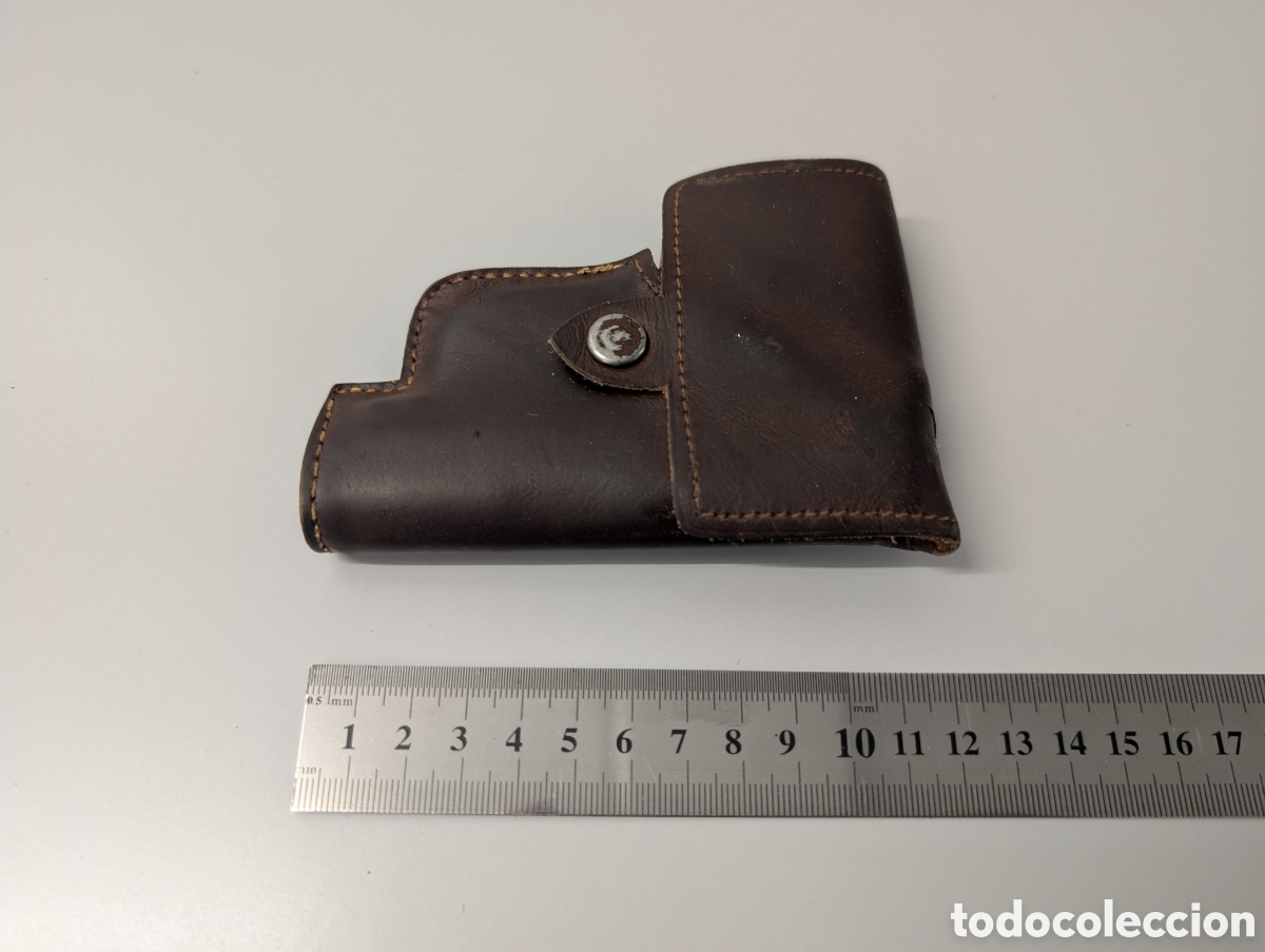 Coleccionismo: Funda de cuero marr&oacute;n de Pistola Astra CUB,(o similar)