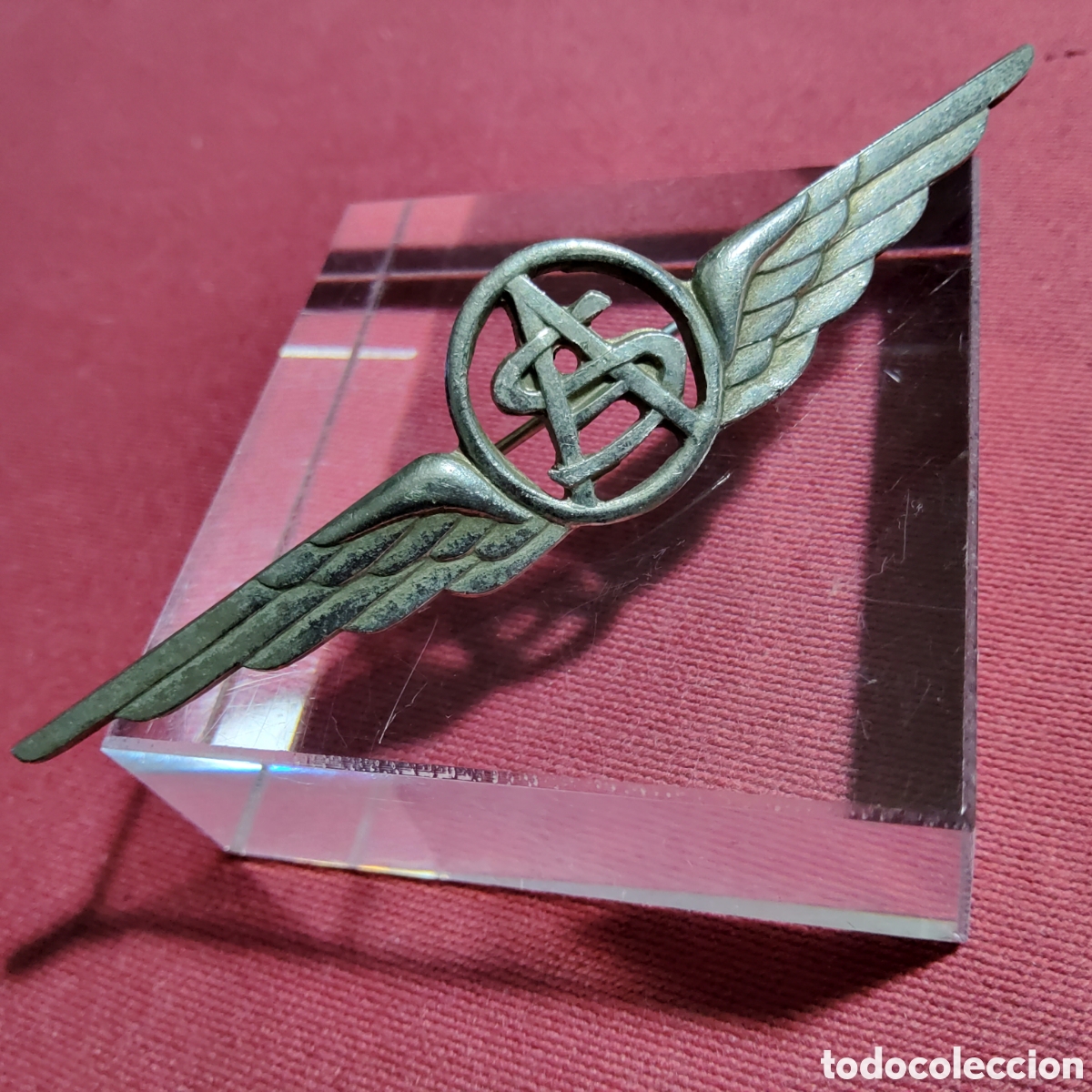 Coleccionismo: ANTIGUO EMBLEMA DE AVIACI&Oacute;N