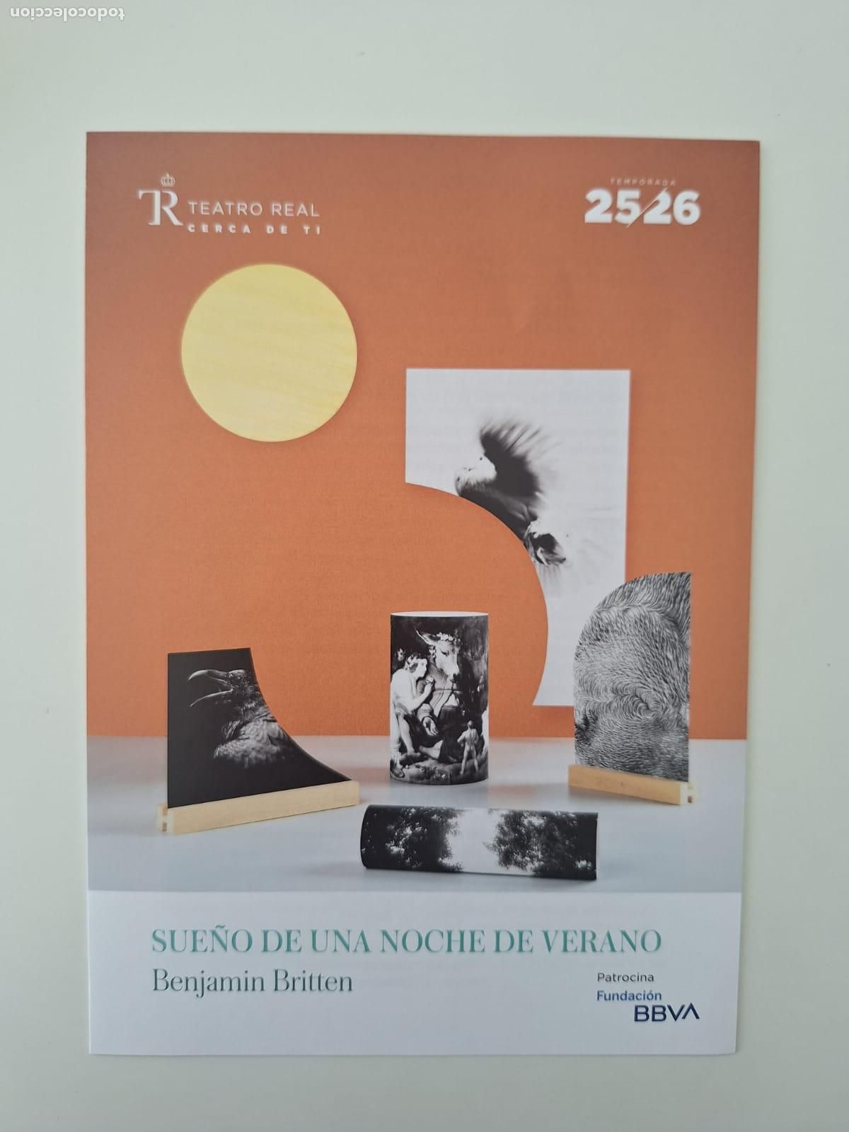 Coleccionismo: Programa de mano &laquo;A Midsummer Night's Dream&raquo; Teatro Real Madrid 2025 2026 Dukas