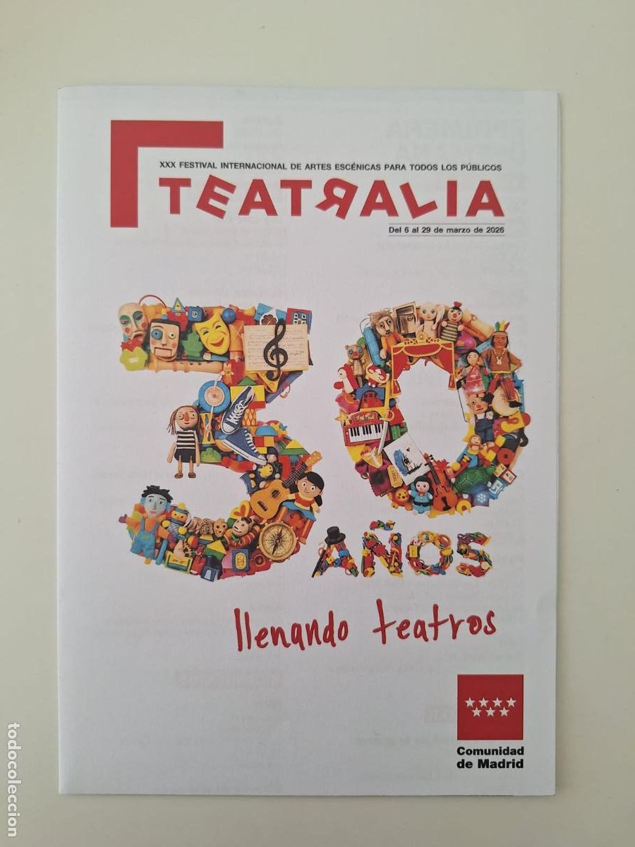 Coleccionismo: Programaci&oacute;n Teatralia 30 Festival Internacional Artes esc&eacute;nicas para todos los p&uacute;blicos Com. Madrid