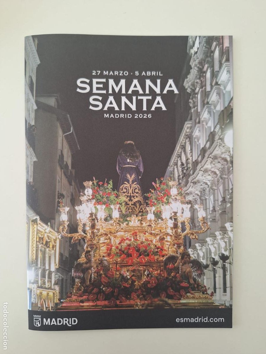 Coleccionismo: Folleto programaci&oacute;n Semana Santa 2026 Madrid