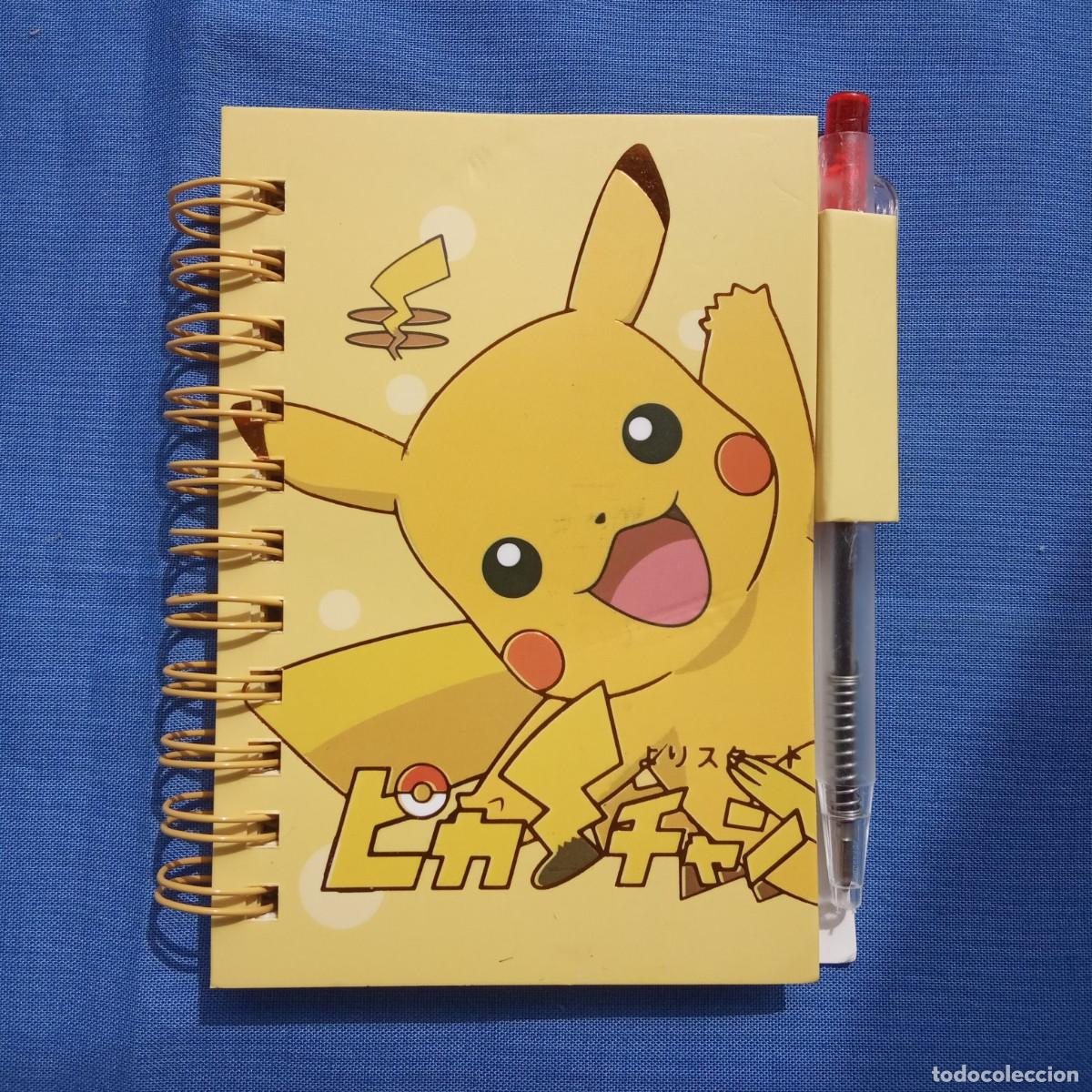 Coleccionismo: Libreta Pikachu con bol&iacute;grafo 8x10,5 cm