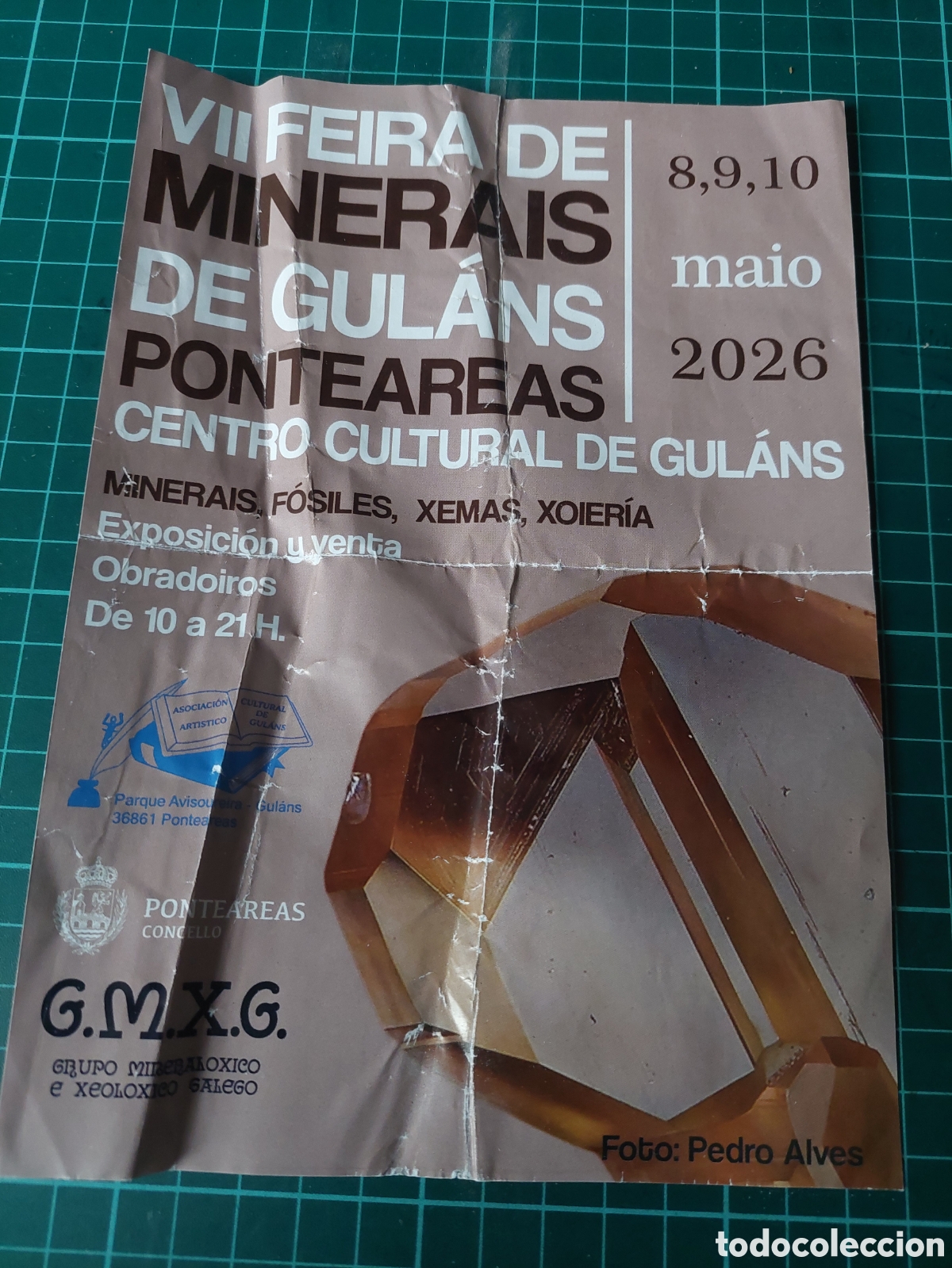 Coleccionismo: MINERALES PUBLICIDAD PONTEAREAS FERIA MINERAIS HALABS 2026 MAIO IMPRESO