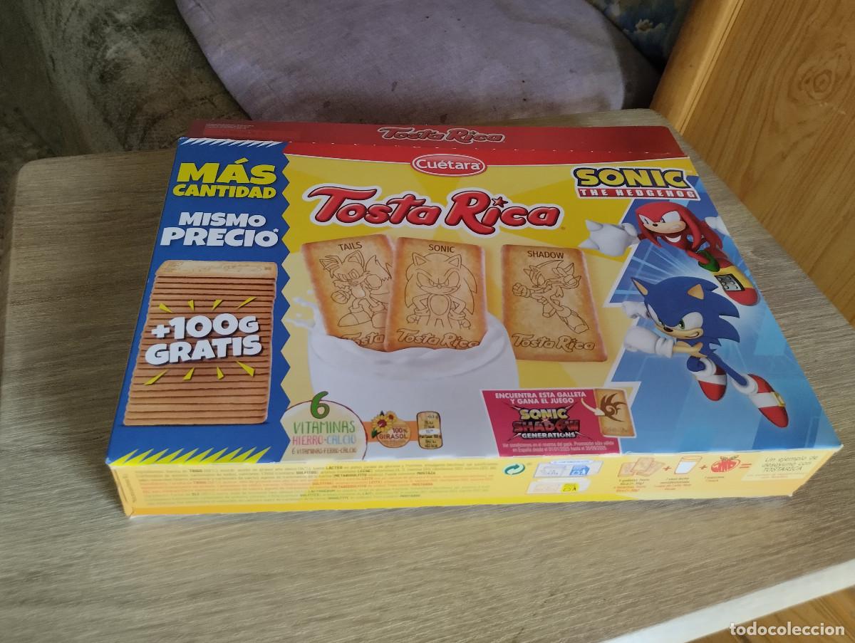 Coleccionismo: envase vacio de galletas tosta rica sonic de cuetara