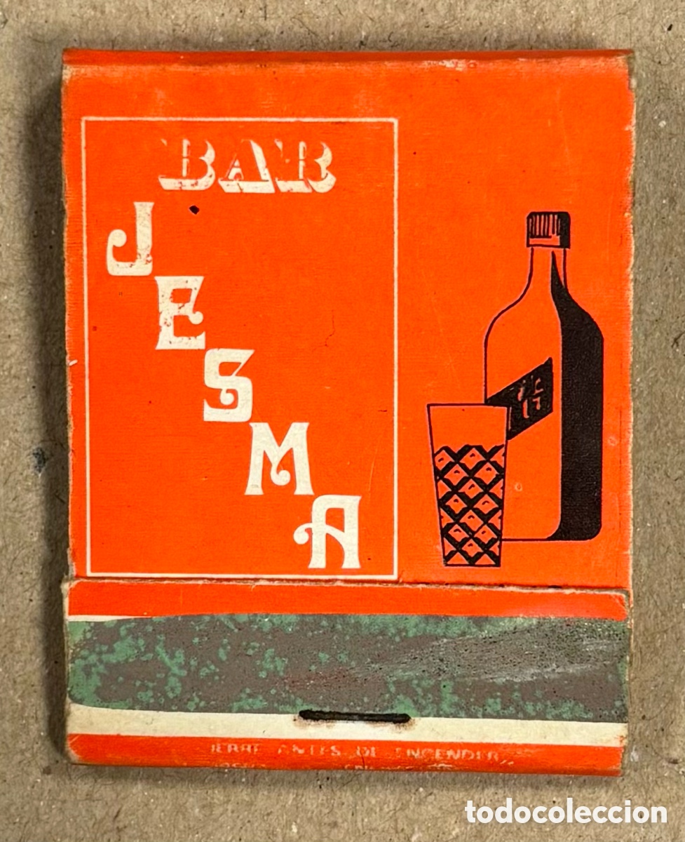 Coleccionismo: BAR JESMA (BASURTO - BILBAO). ANTIGUA CAJETILLA DE CERILLAS PUBLICITARIA.