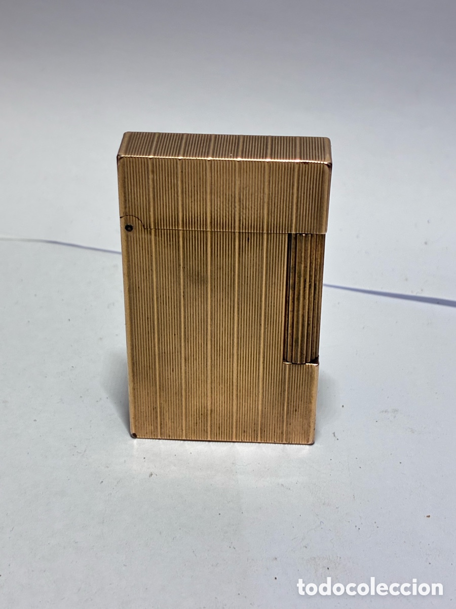 Coleccionismo: Mechero Dupont chapado oro line 2