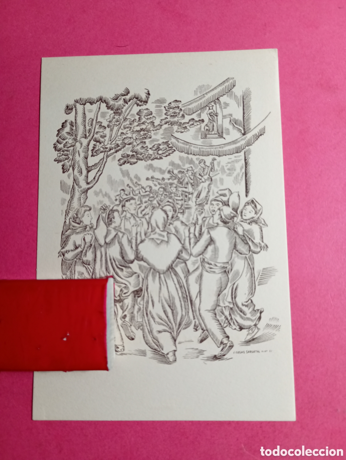 Coleccionismo: HOSPITALET DE LLOBREGAT 1966 CIUTAT PUBILLA DE LA SARDANA - XILOGRAFIA J. CASAS SARGATAL - OLOT 51