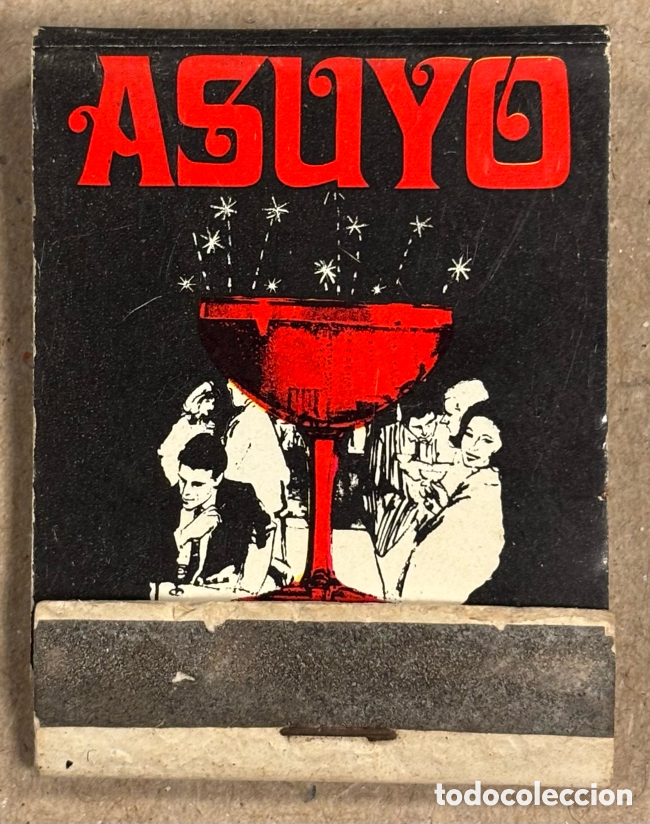 Coleccionismo: BAR PUB ASUYO (BILBAO). ANTIGUA CAJETILLA DE CERILLAS PUBLICITARIA.