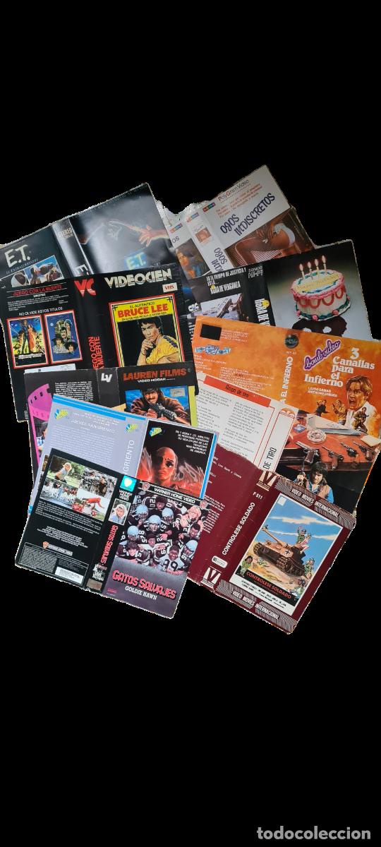 Coleccionismo: LOTE caratulas videoclub